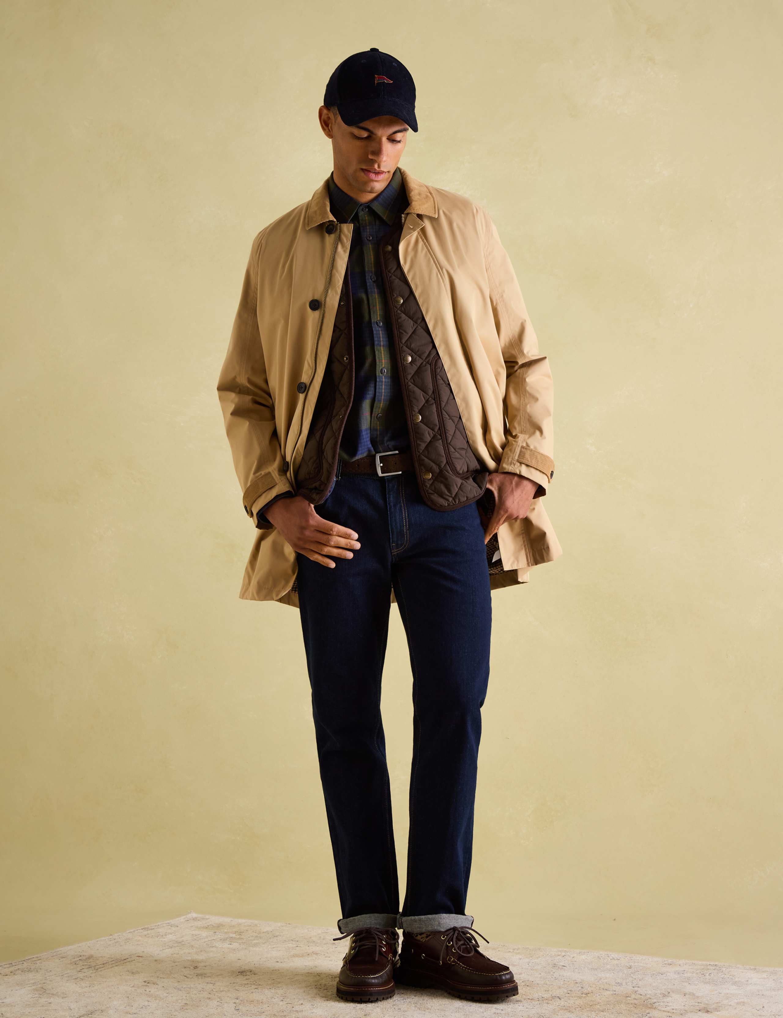 Cotton Blend Waterproof Overcoat