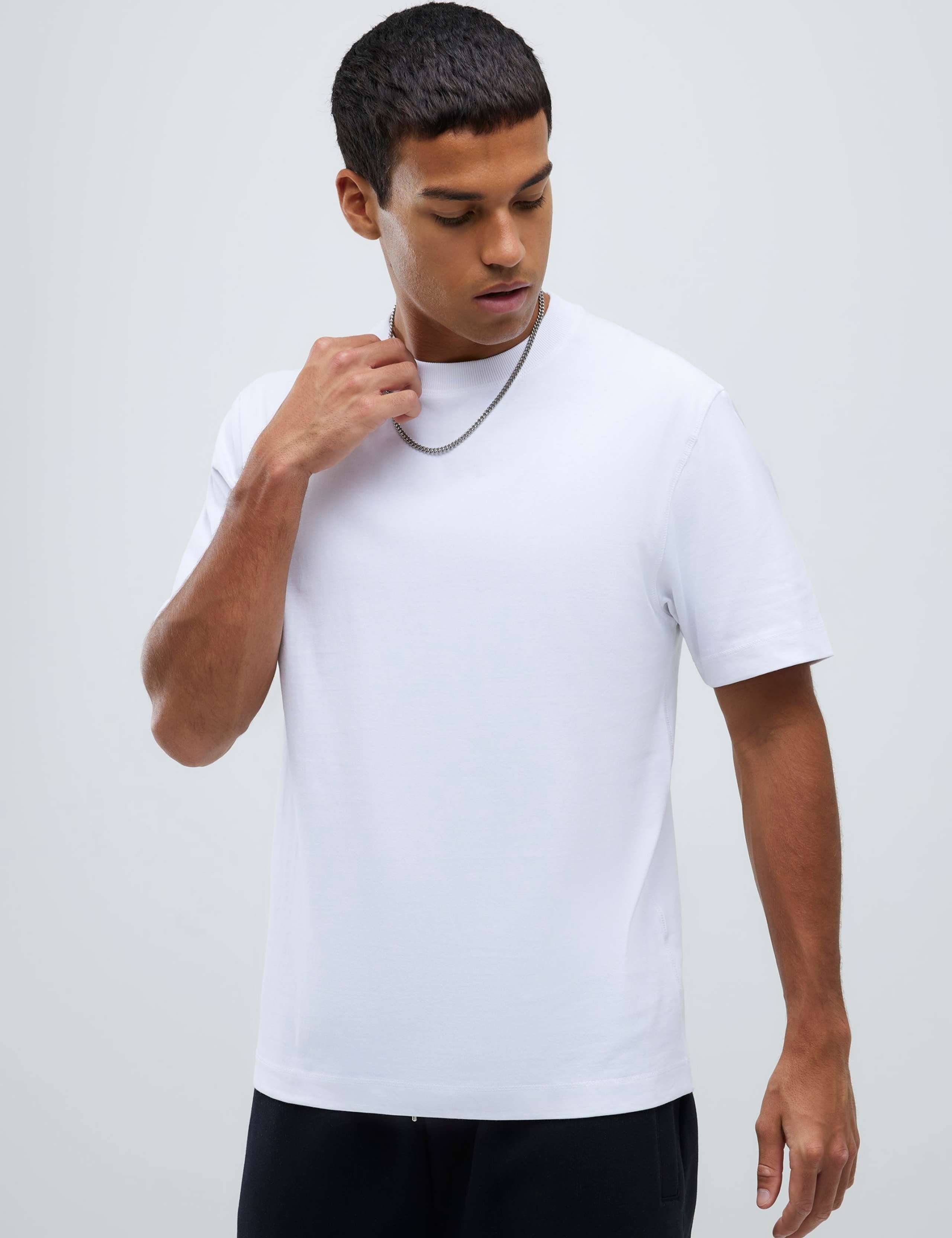 Pure Cotton Crew Neck T-Shirt