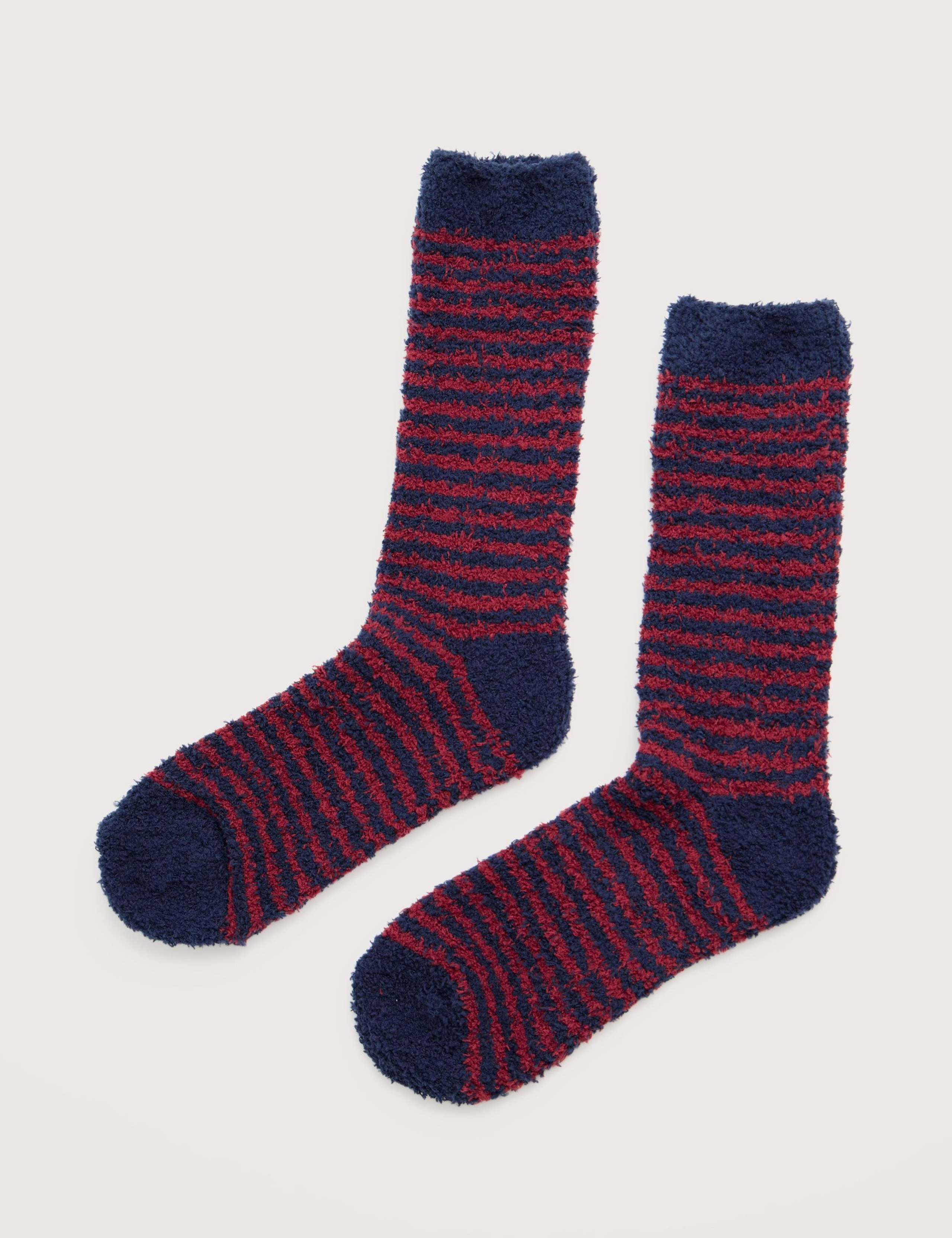 Fluffy Striped Socks