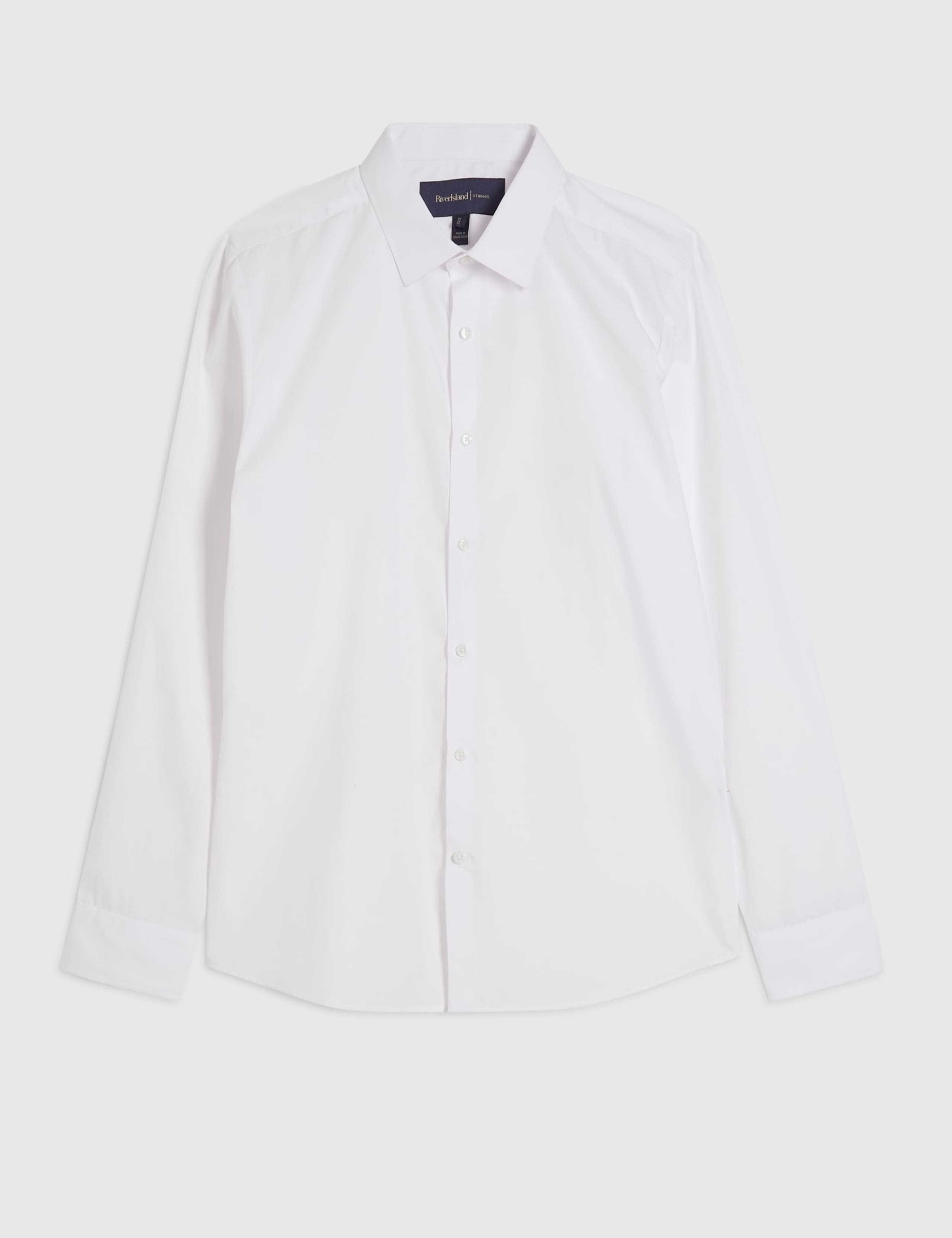Slim Fit Cotton Blend Shirt