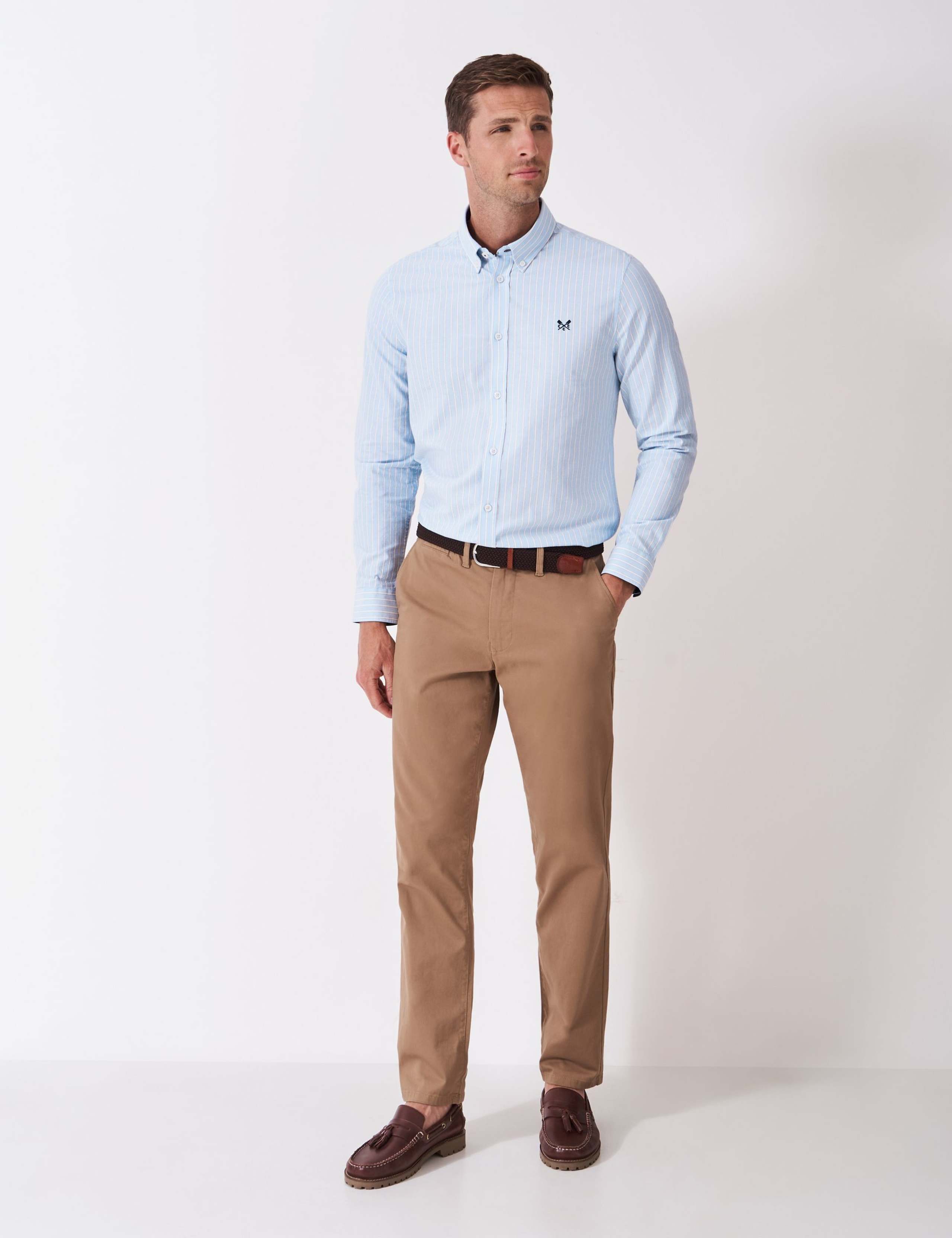 Slim Fit Pure Cotton Striped Oxford Shirt