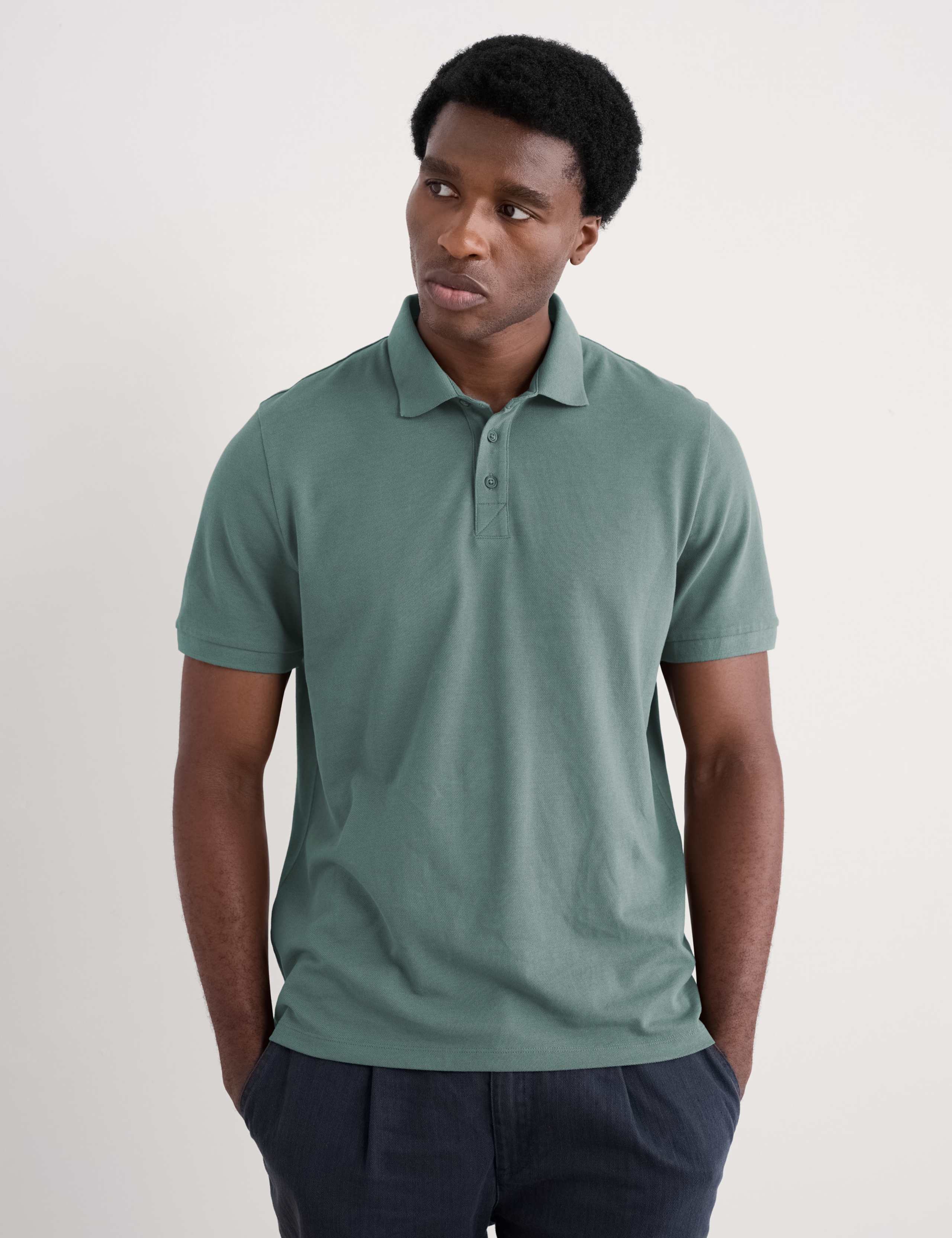 Pure Cotton Polo Shirt