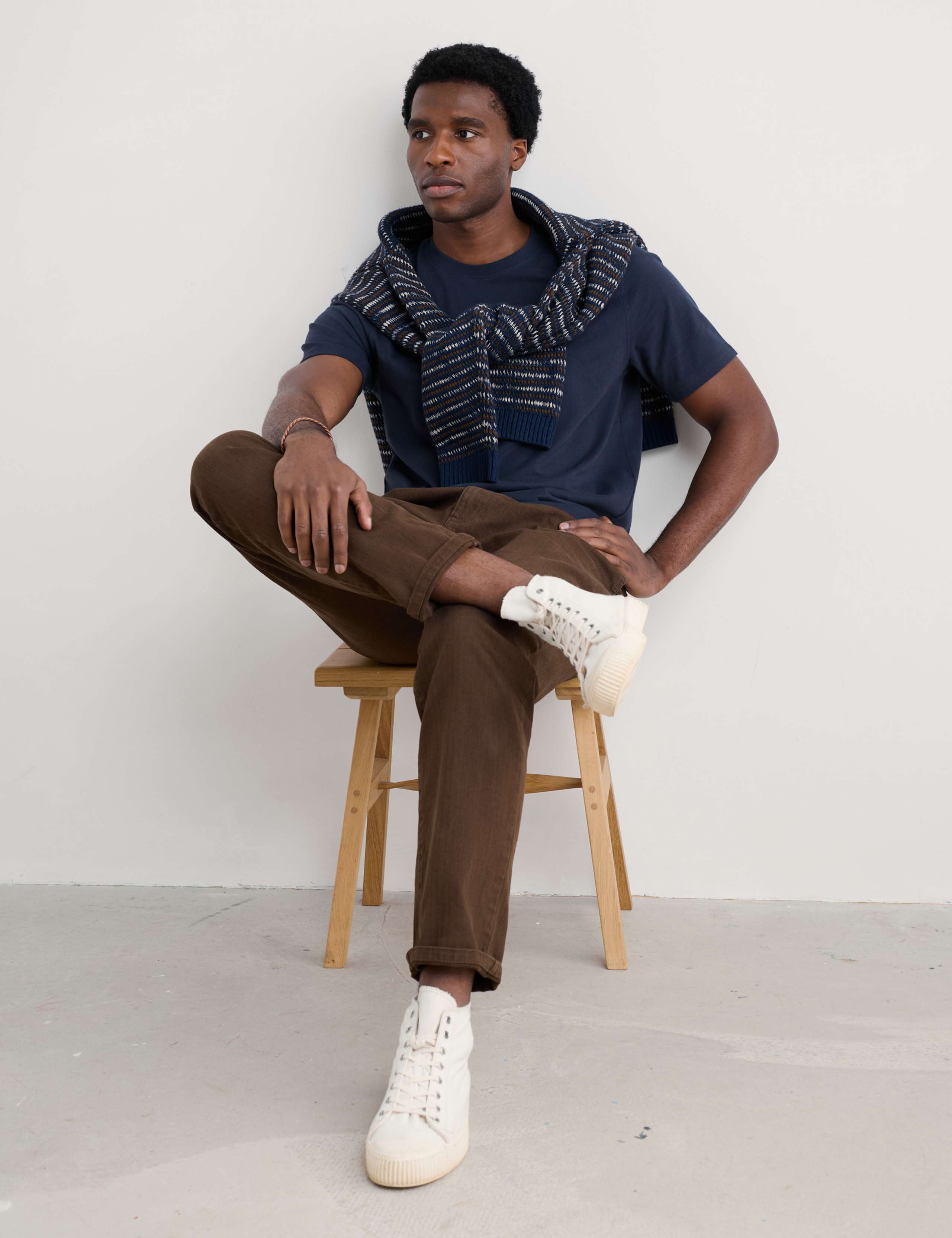 Pure Cotton Crew Neck T-Shirt