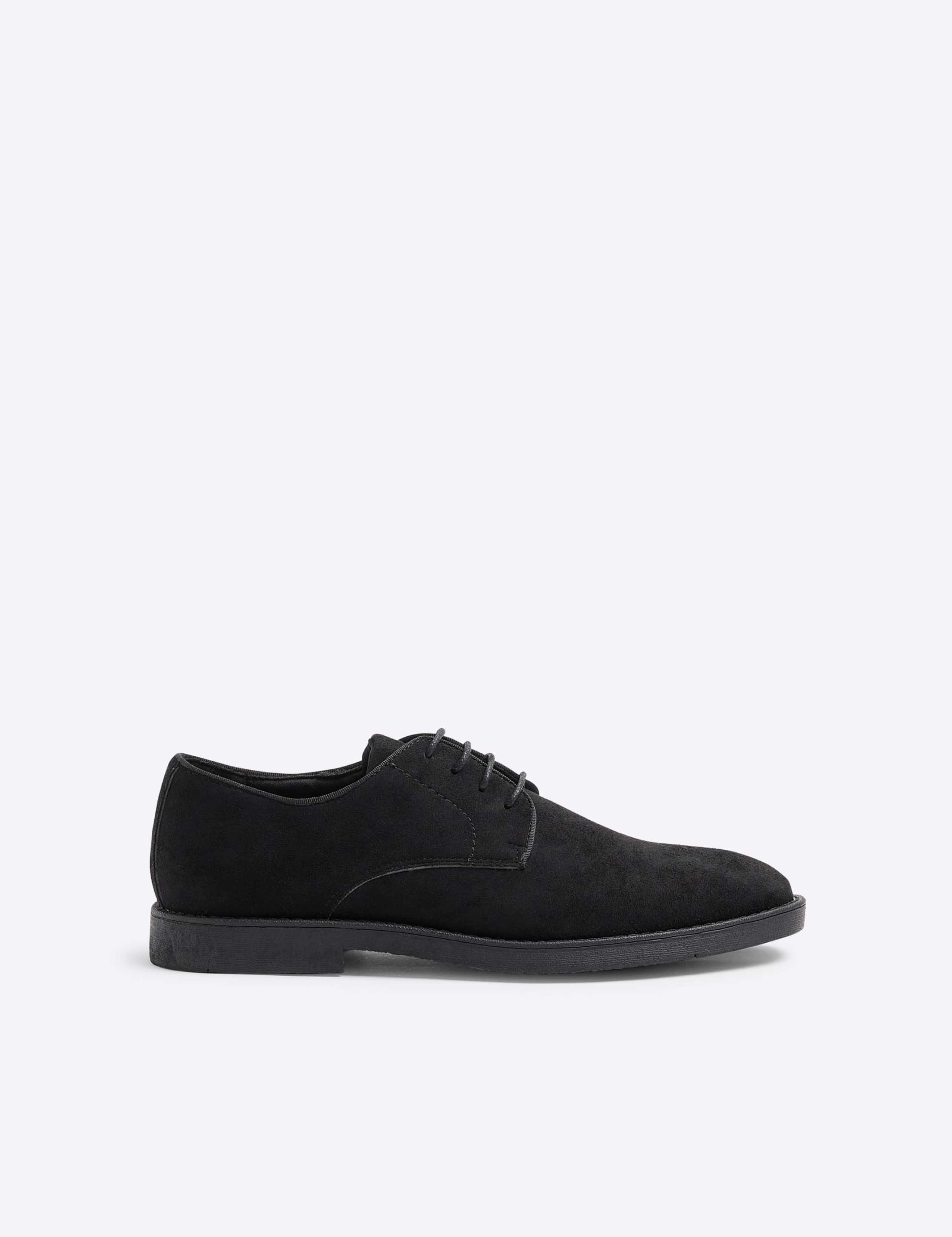 Faux Suede Derby Shoes