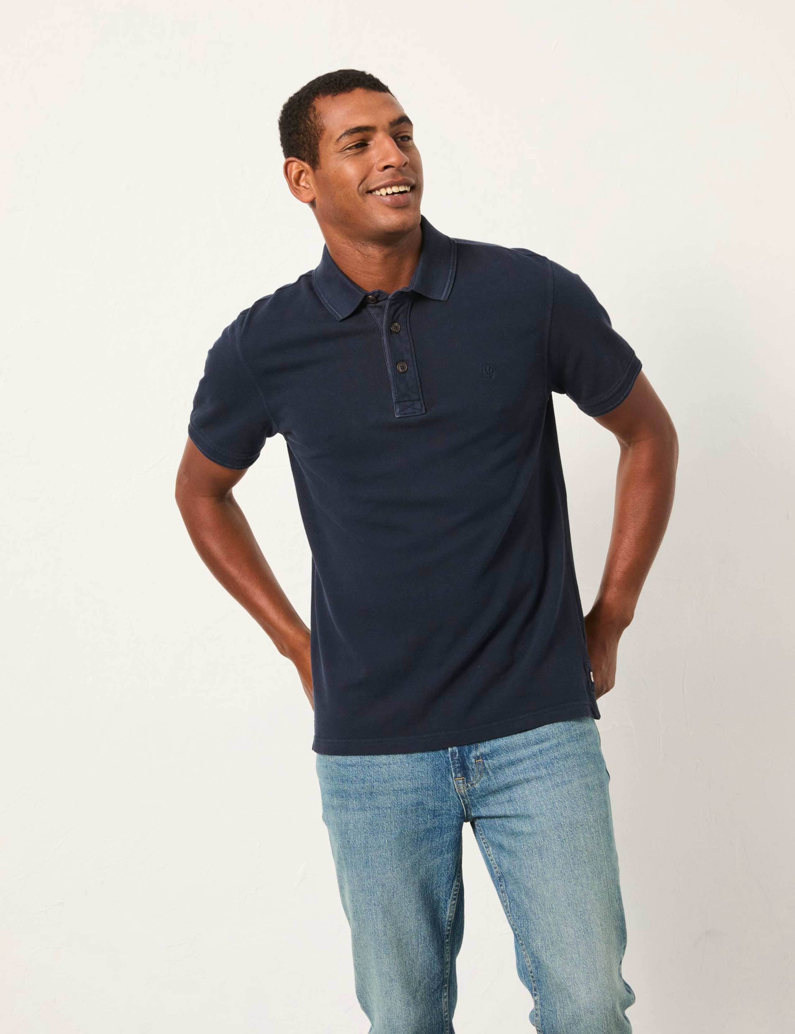 Pure Cotton Pique Polo Shirt