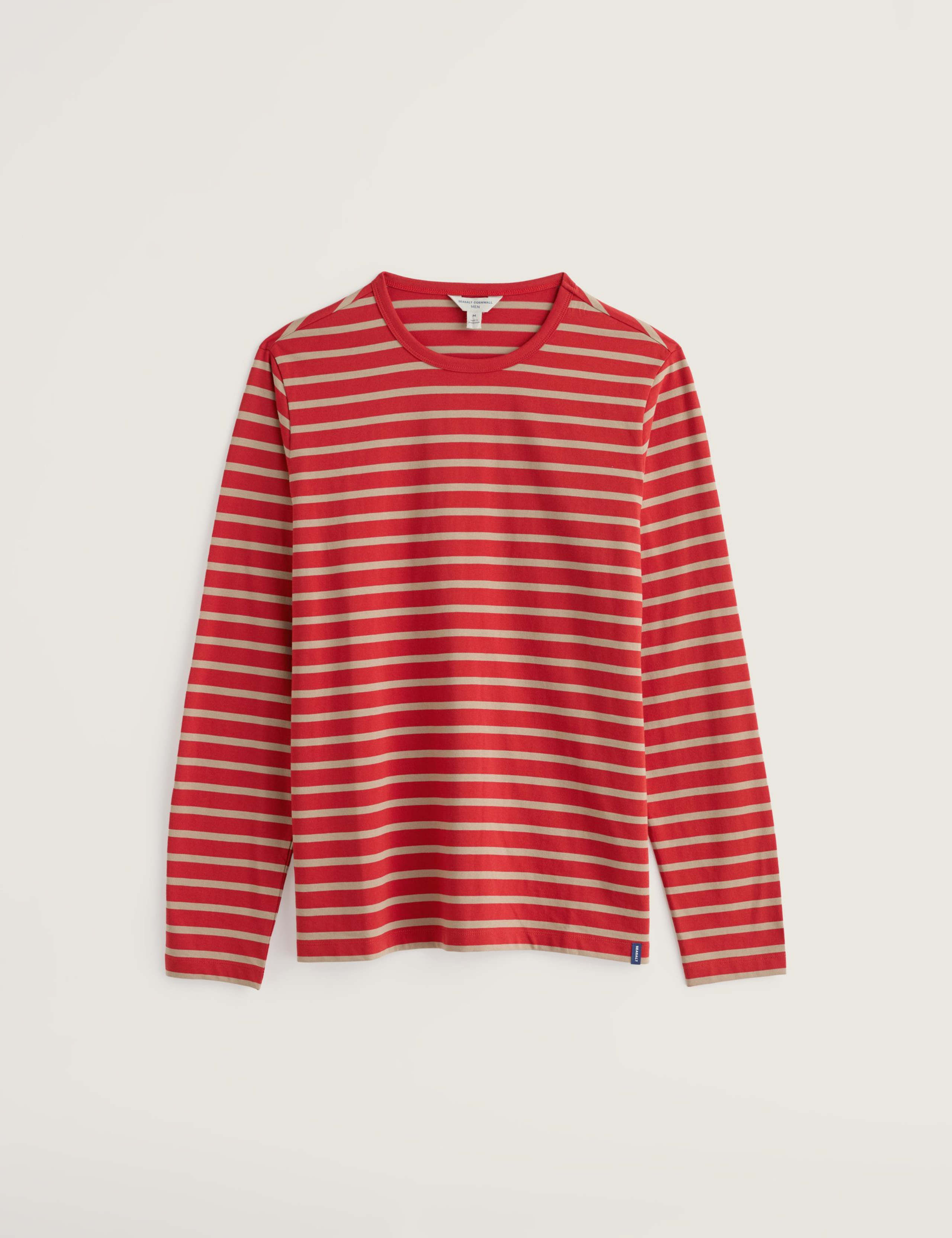 Pure Cotton Striped Crew Neck Top