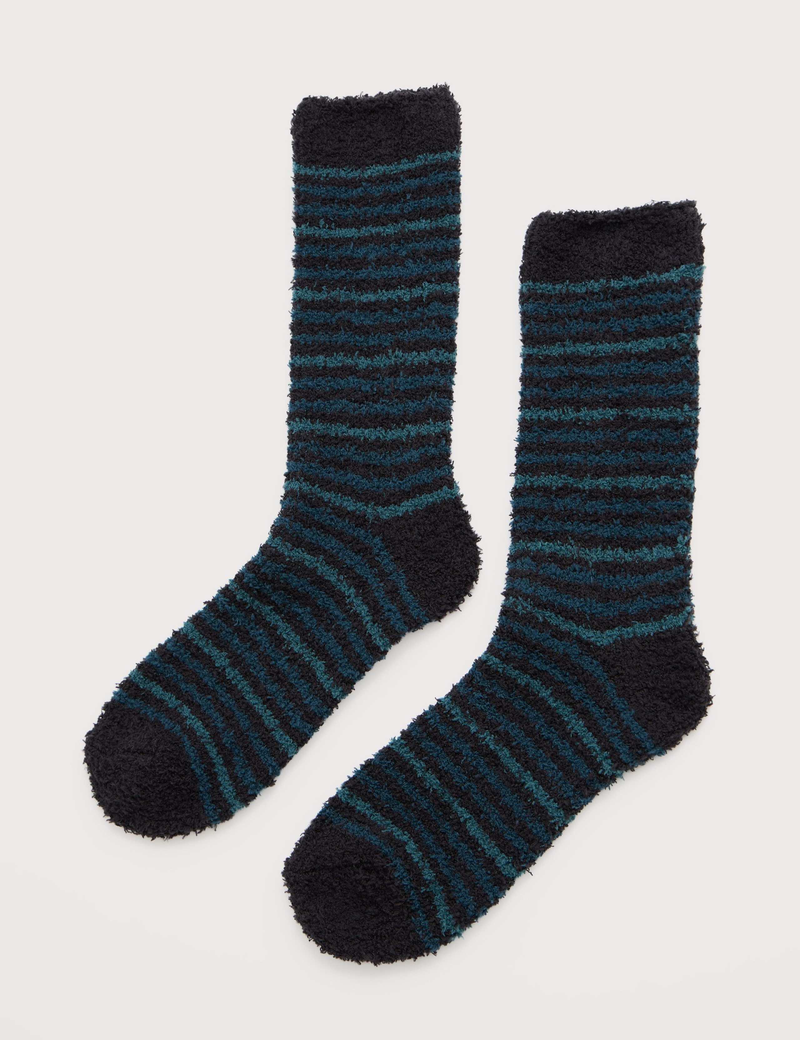 Fluffy Striped Socks