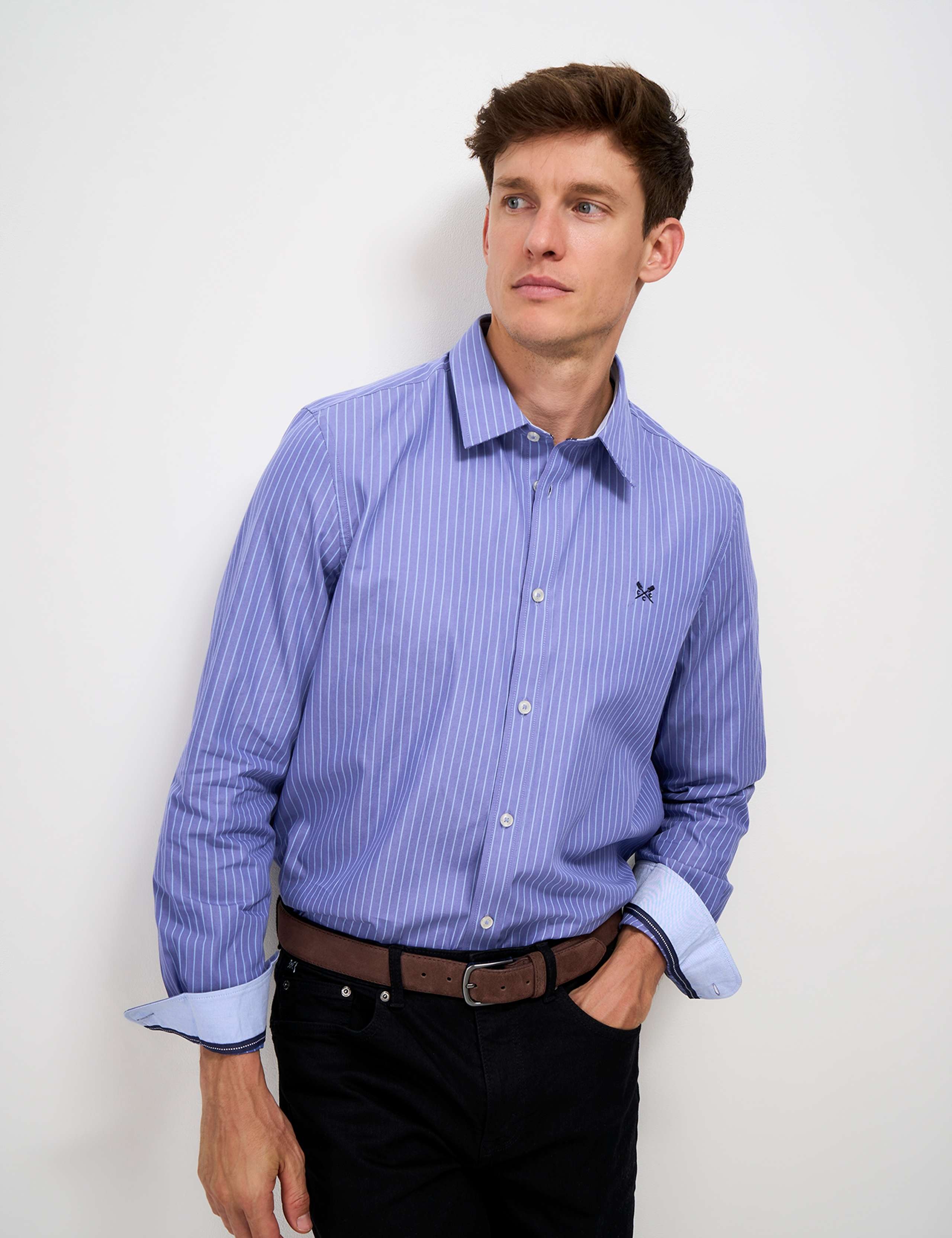 Regular Fit Pure Cotton Striped Shirt
