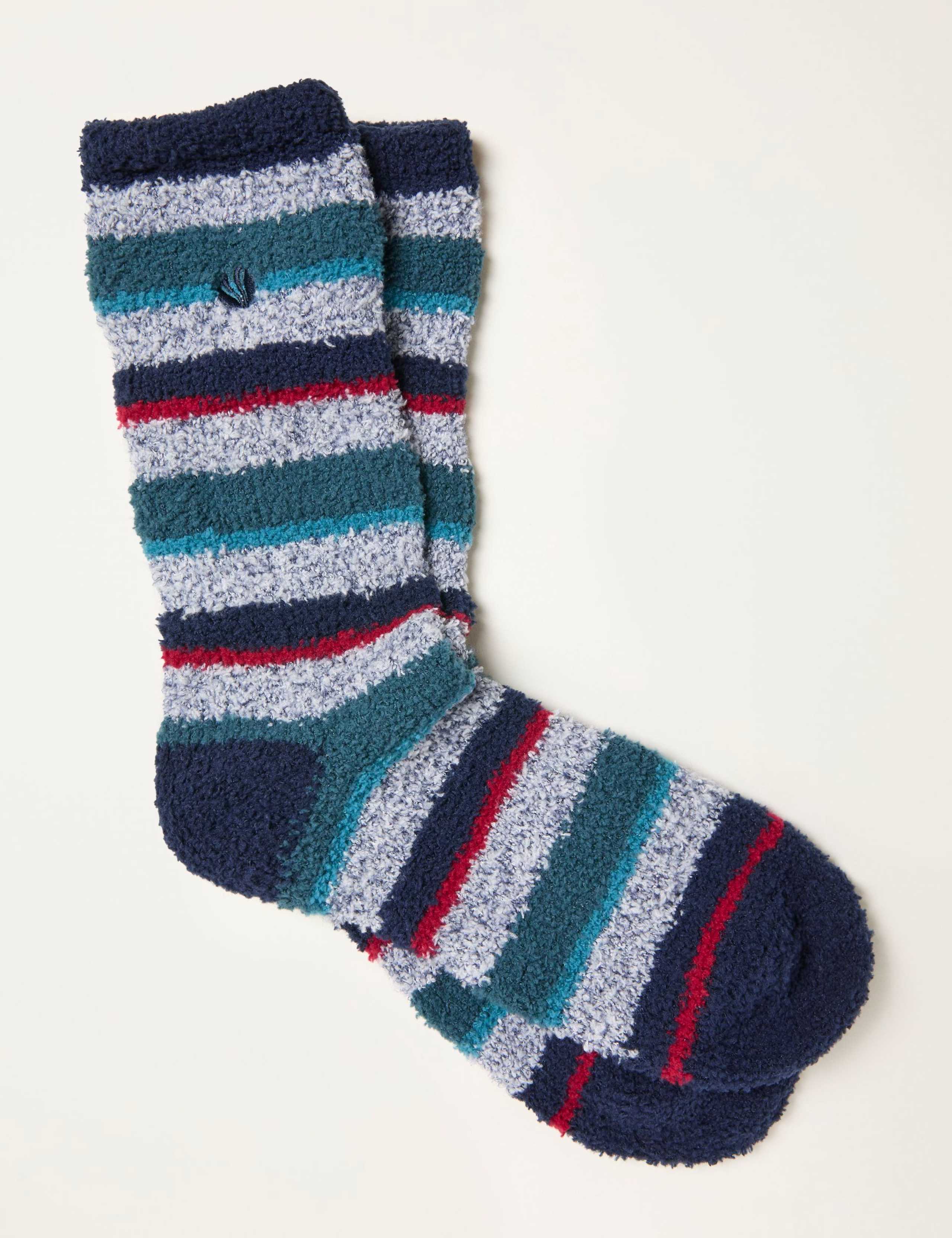 Ski Chalet Box Striped Socks
