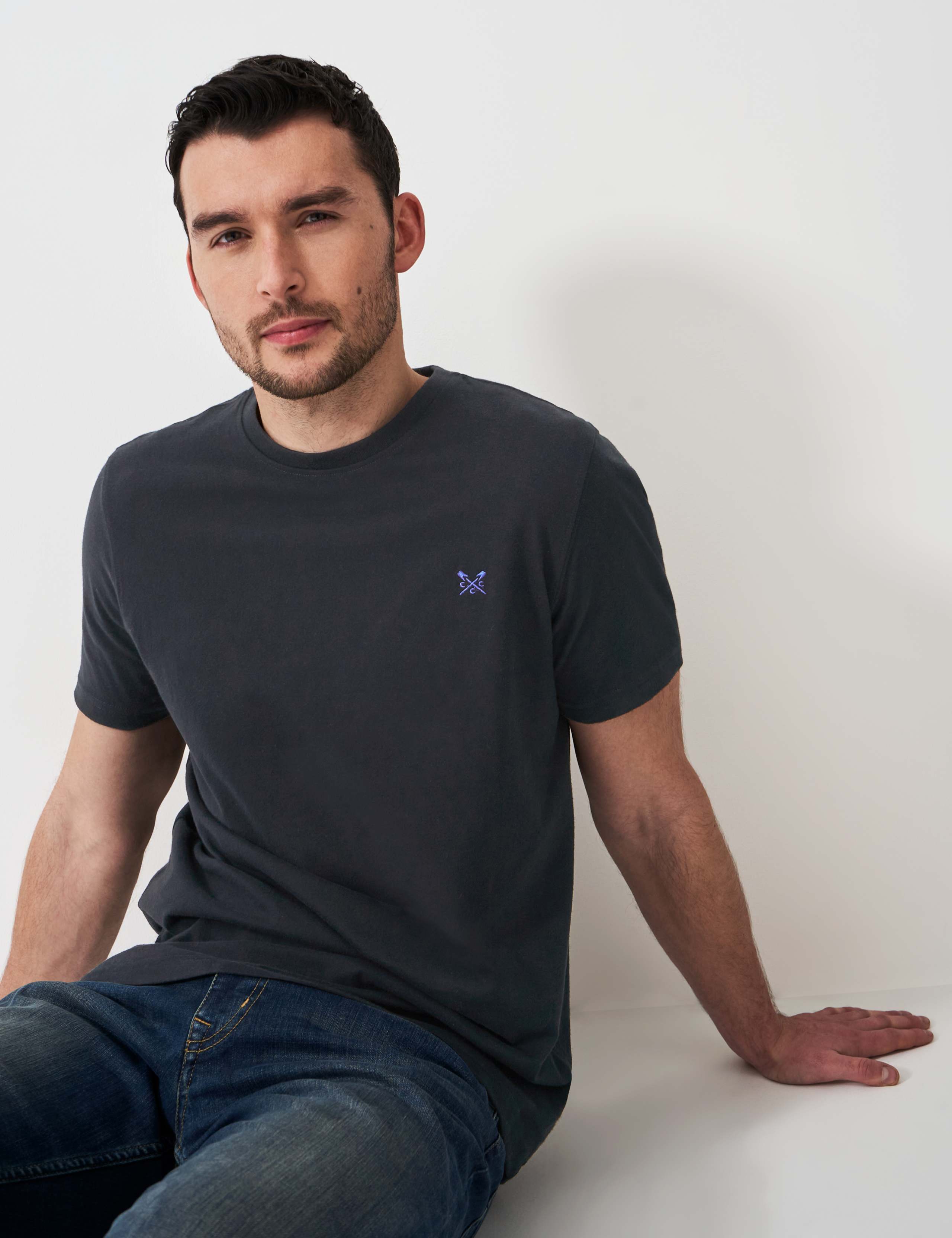 Pure Cotton Crew Neck T-Shirt