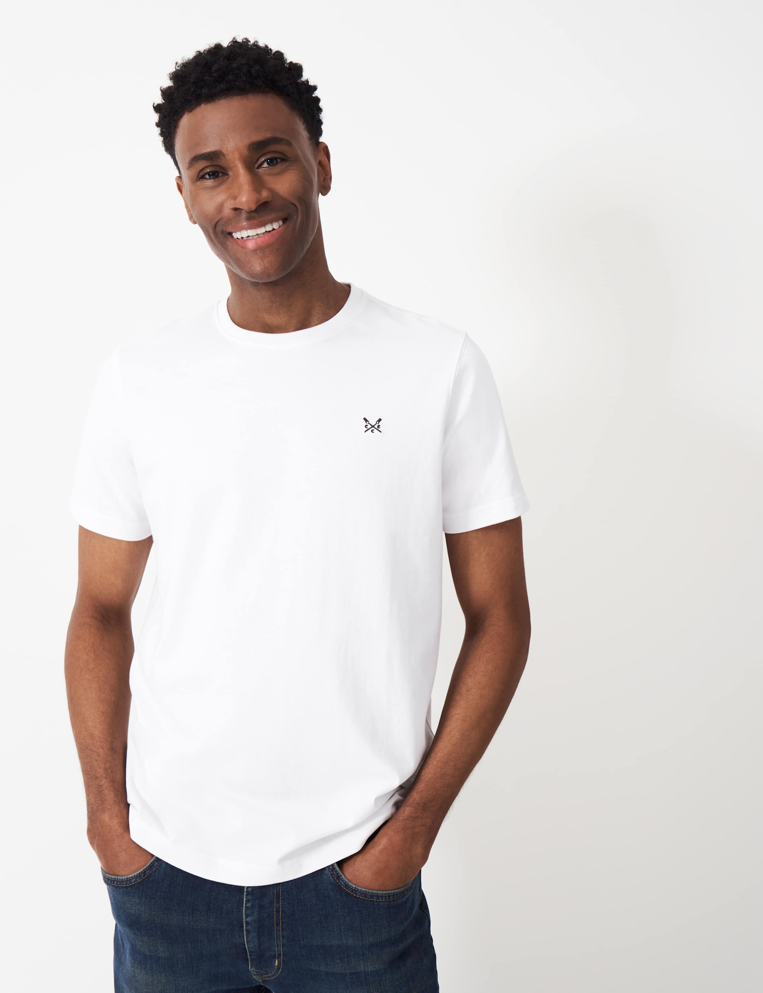 Pure Cotton Crew Neck T-Shirt