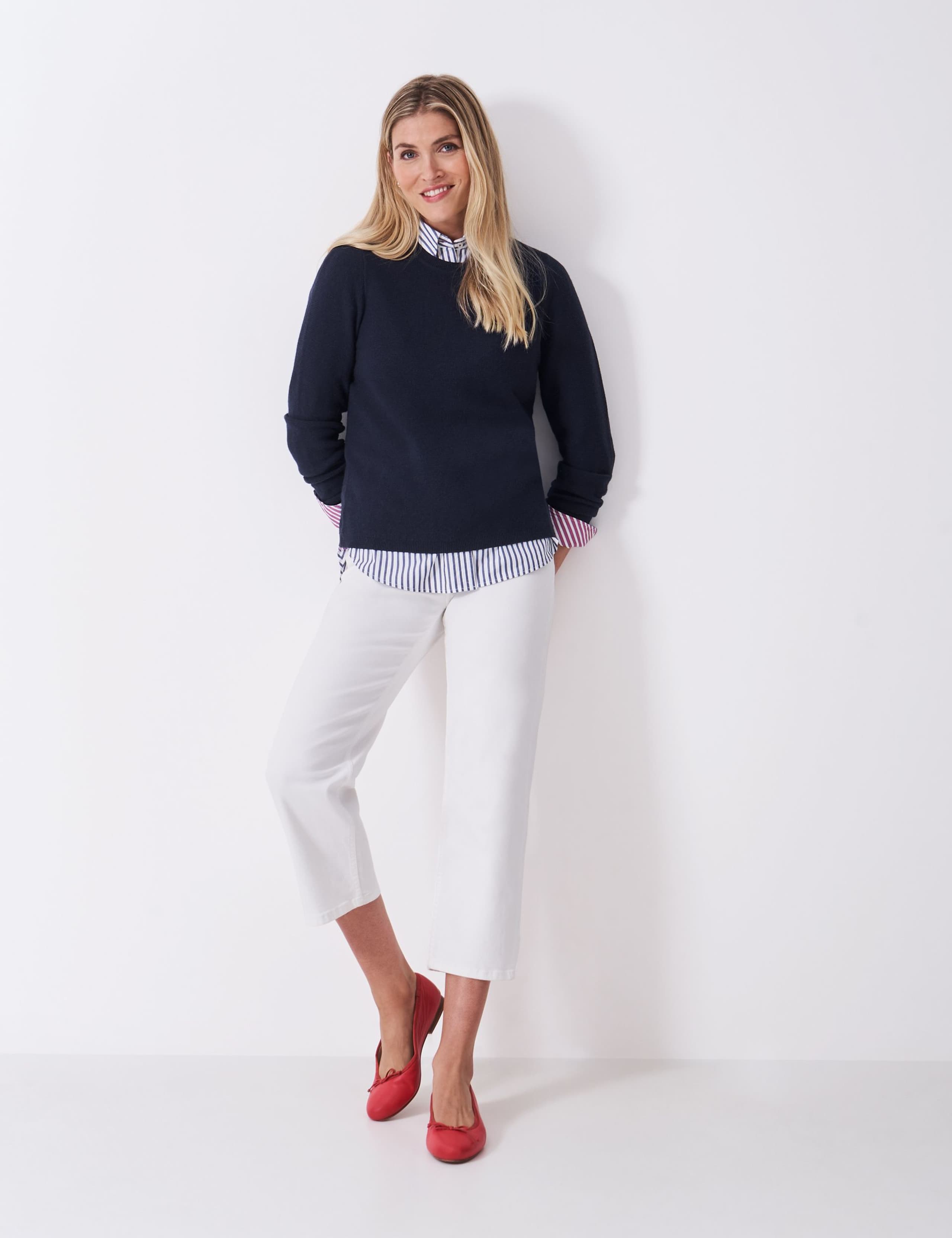 Merino Wool Rich Crew Neck Jumper