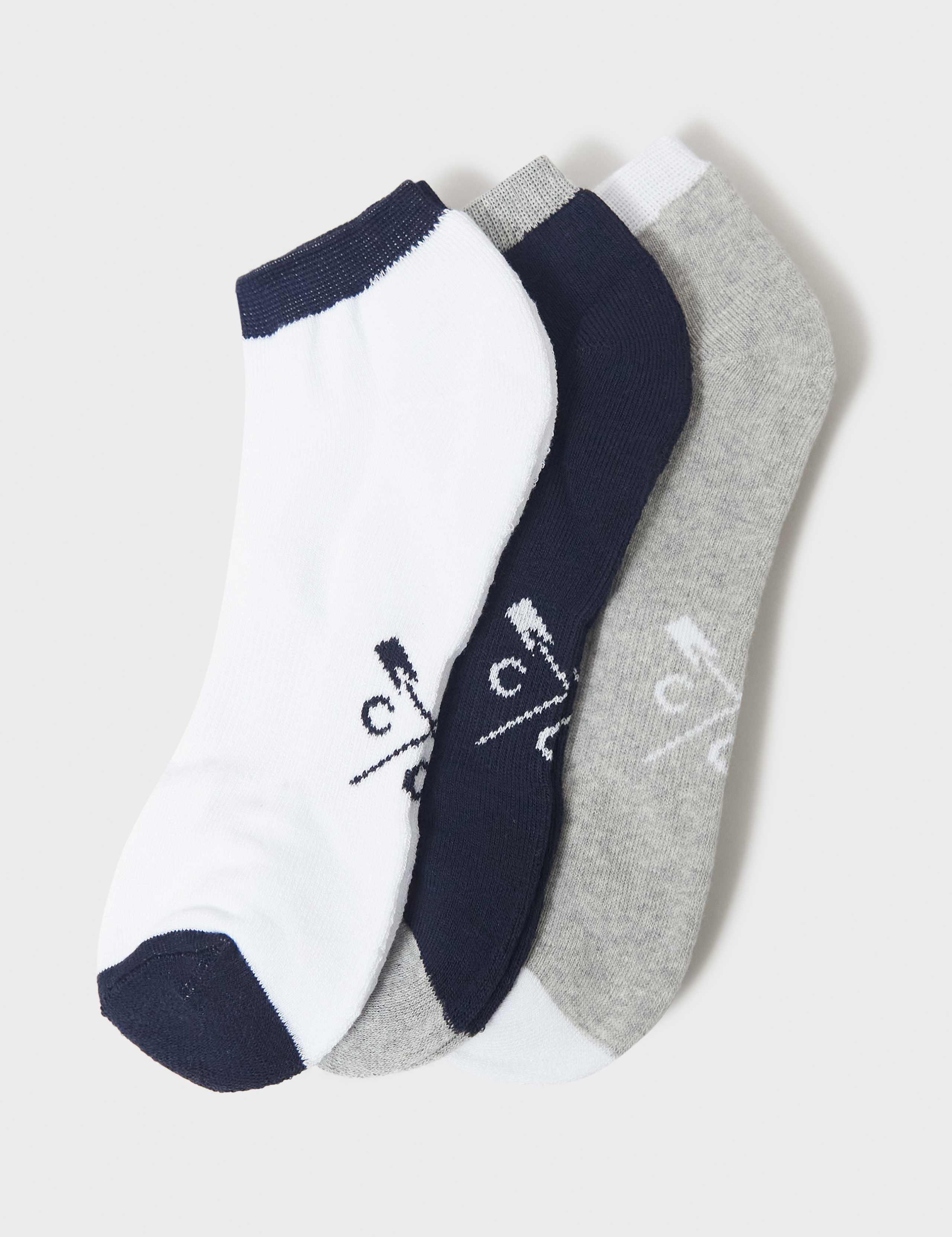 3pk Trainer Socks