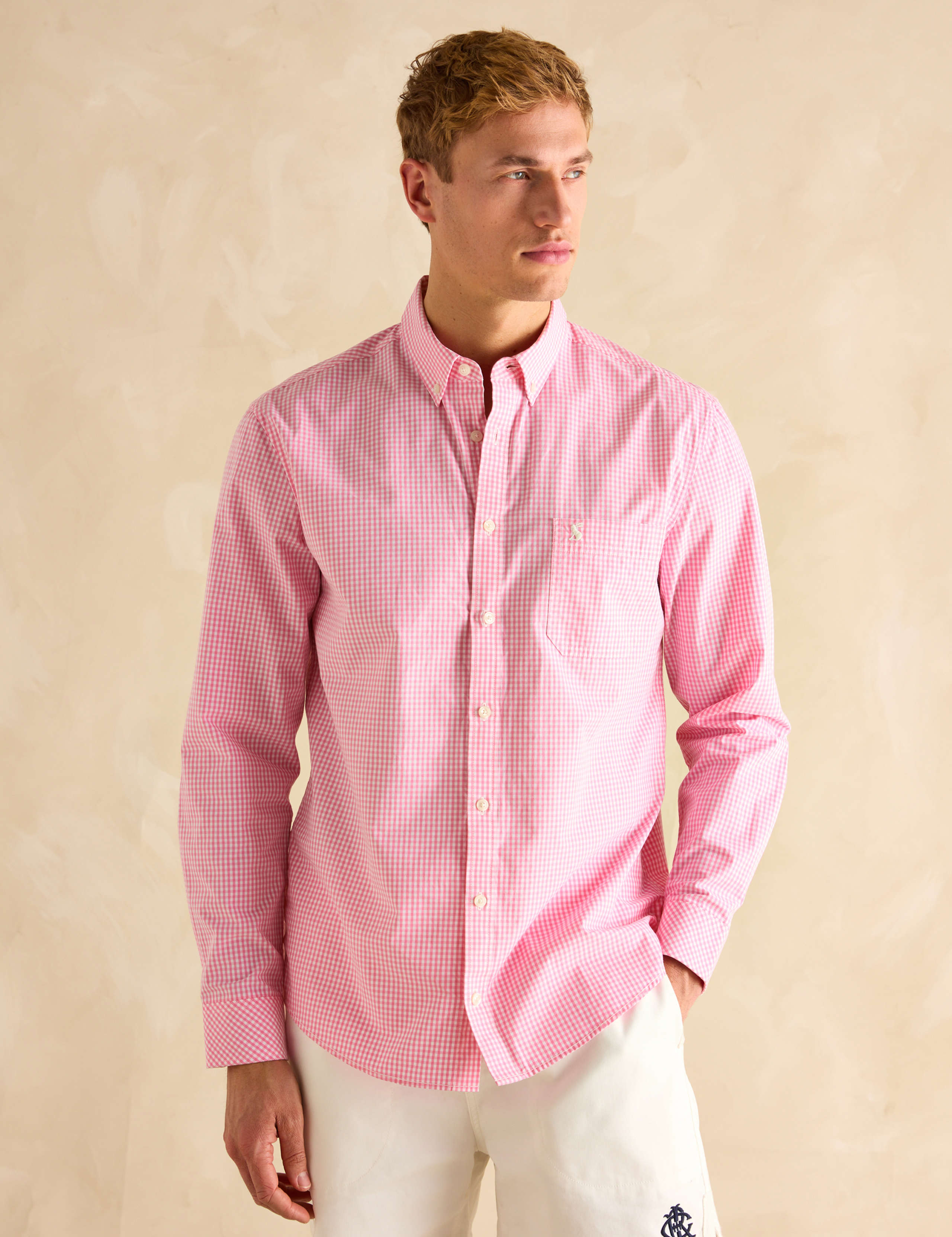 Pure Cotton Check Oxford Shirt