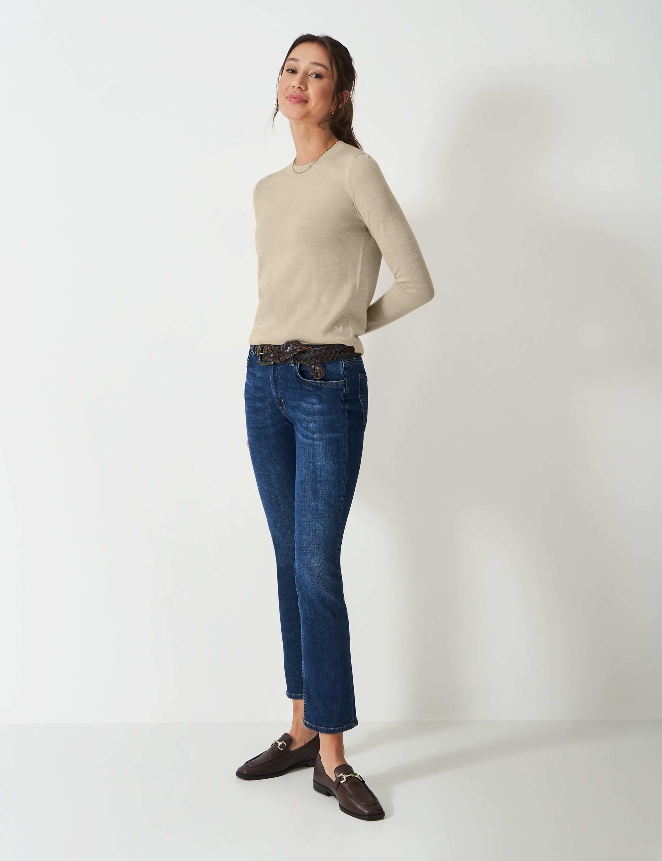 Pure Merino Wool Crew Neck Jumper