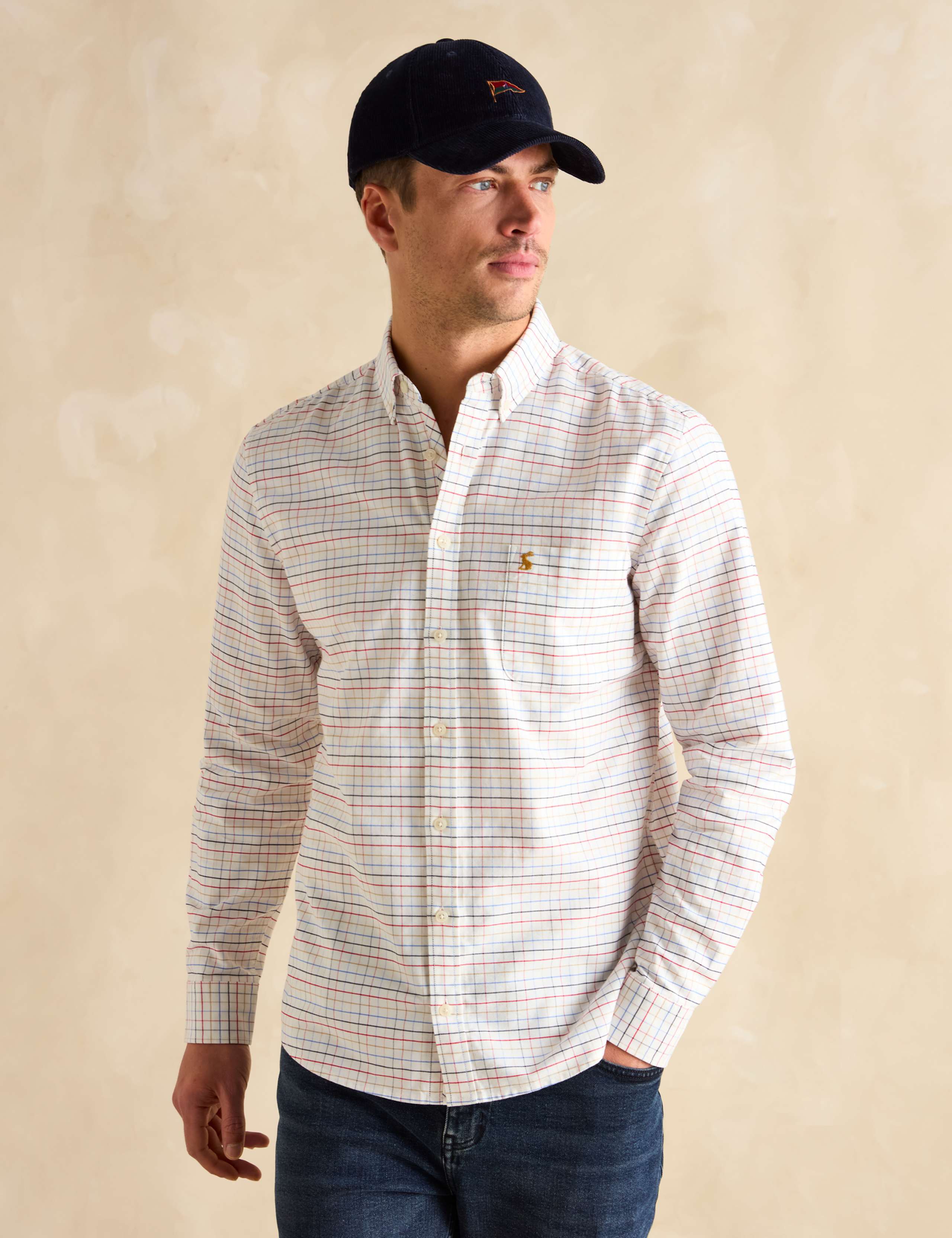Pure Cotton Checked Oxford Shirt