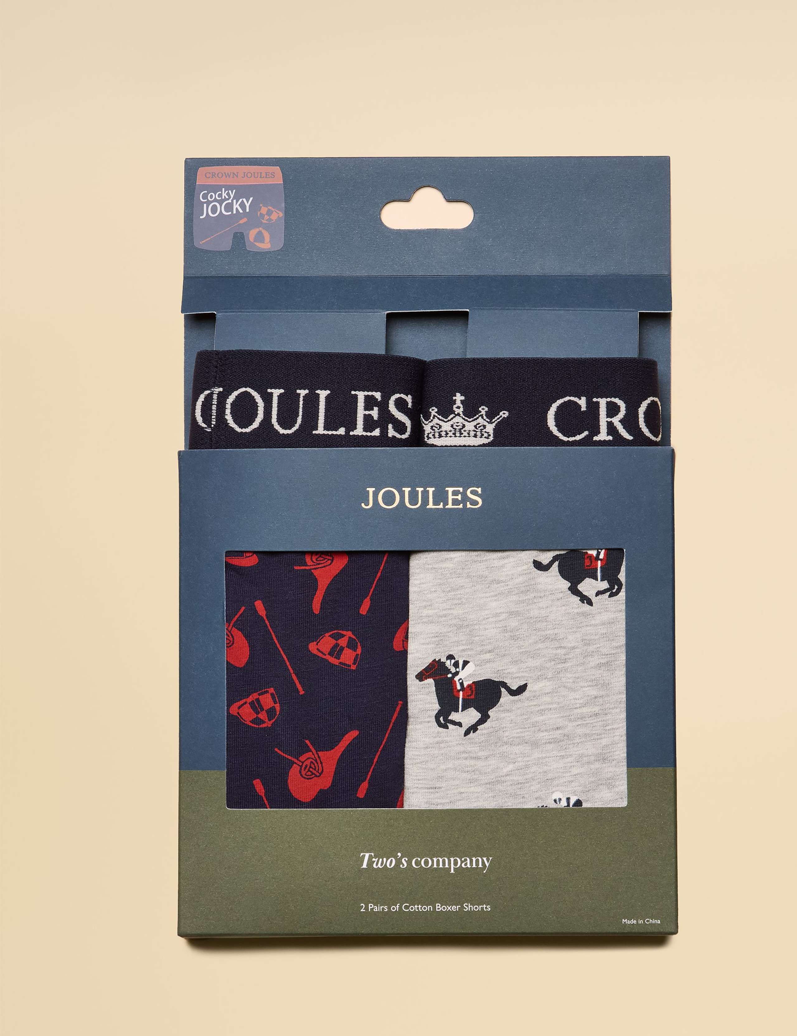 2pk Cotton Rich Jersey Printed Boxers