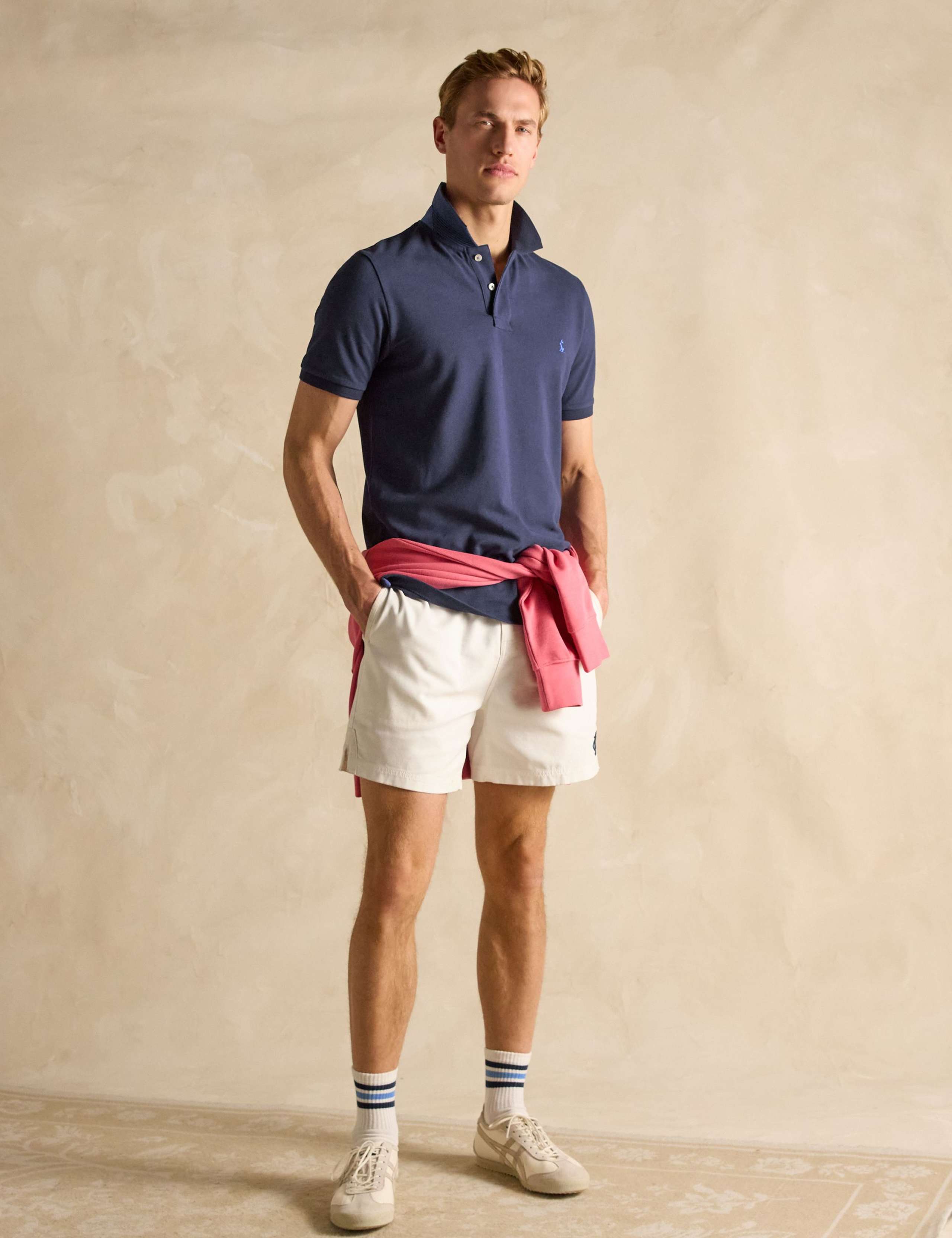 Pure Cotton Piqué Tipped Collar Polo Shirt