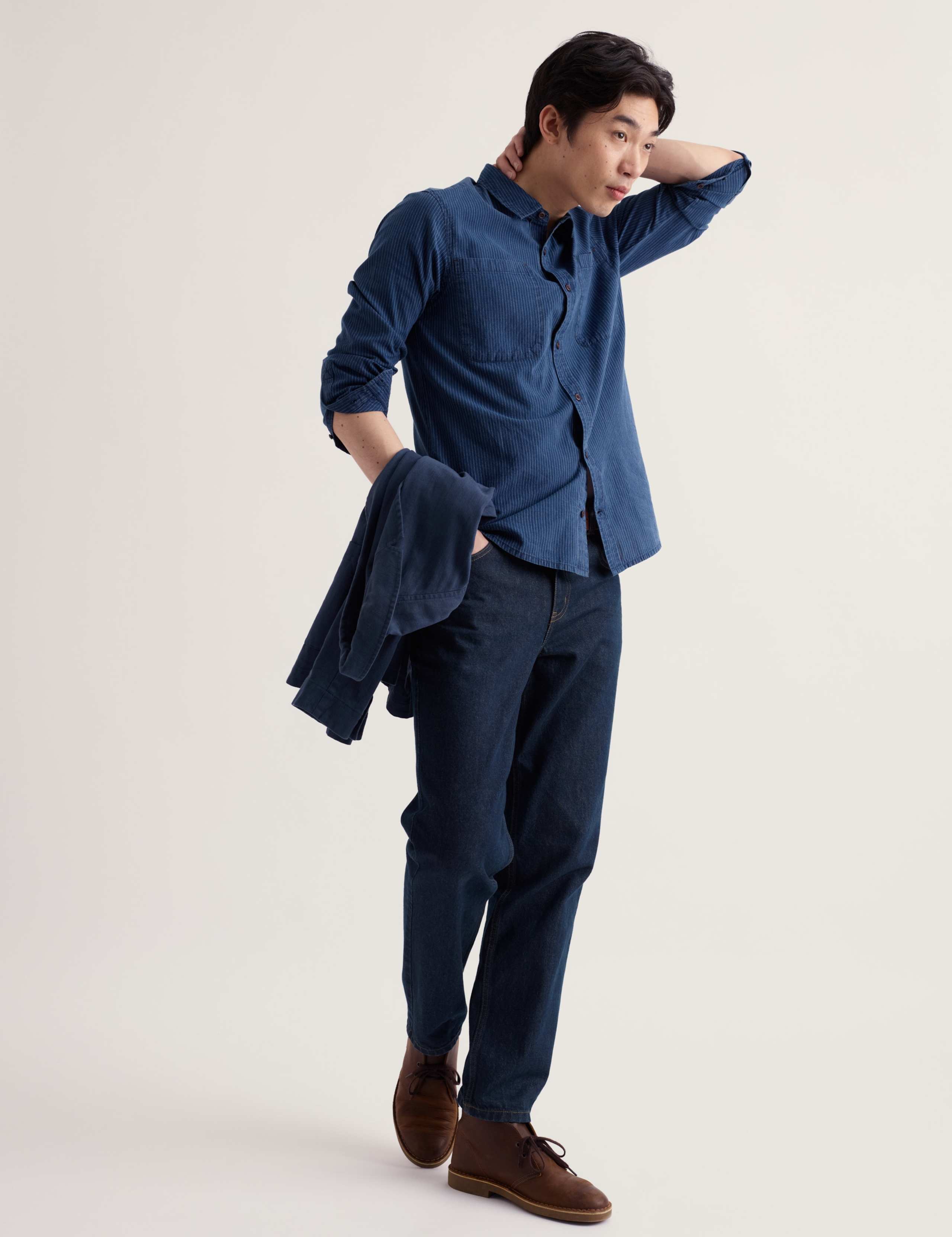 Regular Fit Pure Cotton Striped Shirt