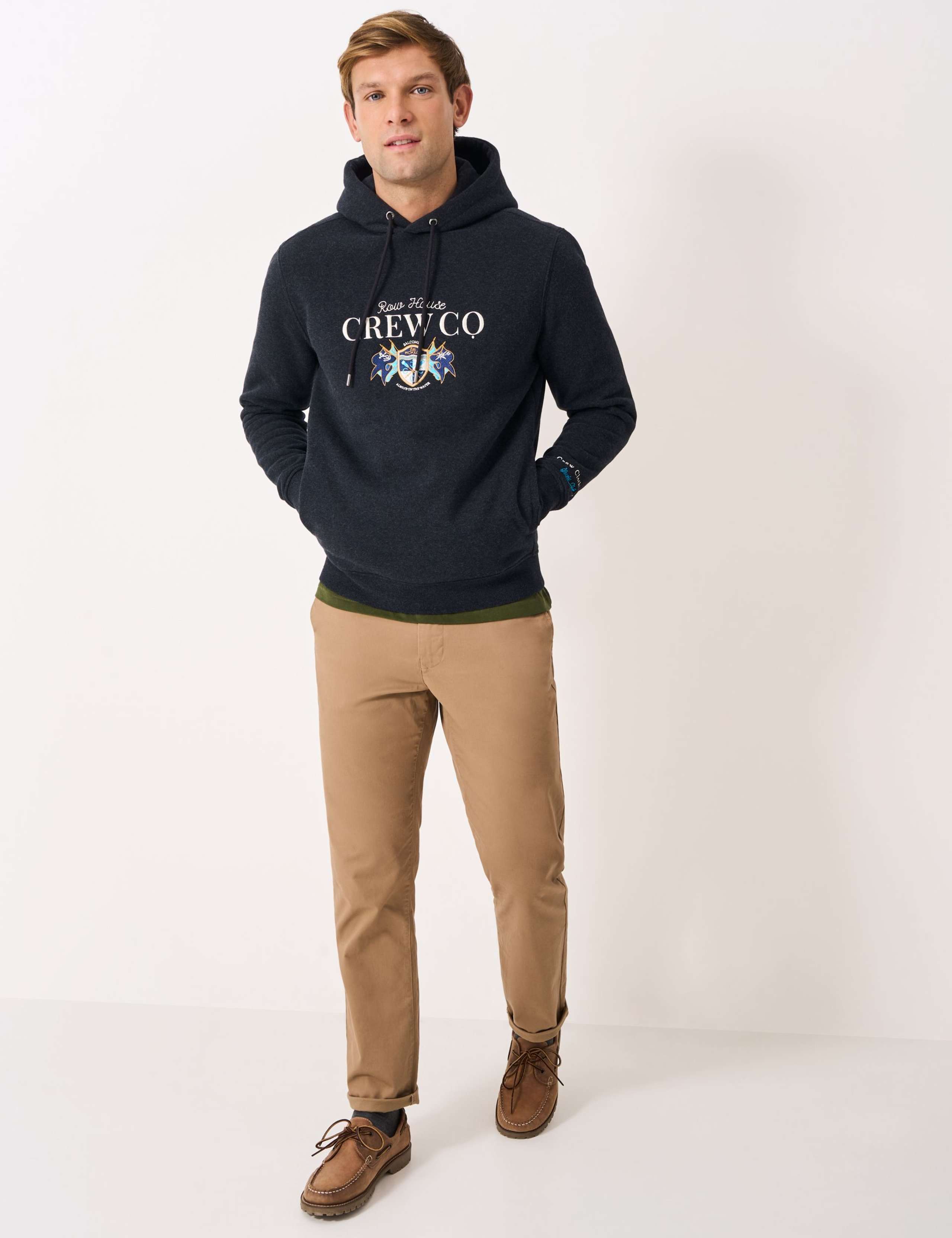 Cotton Rich Embroidered Graphic Hoodie