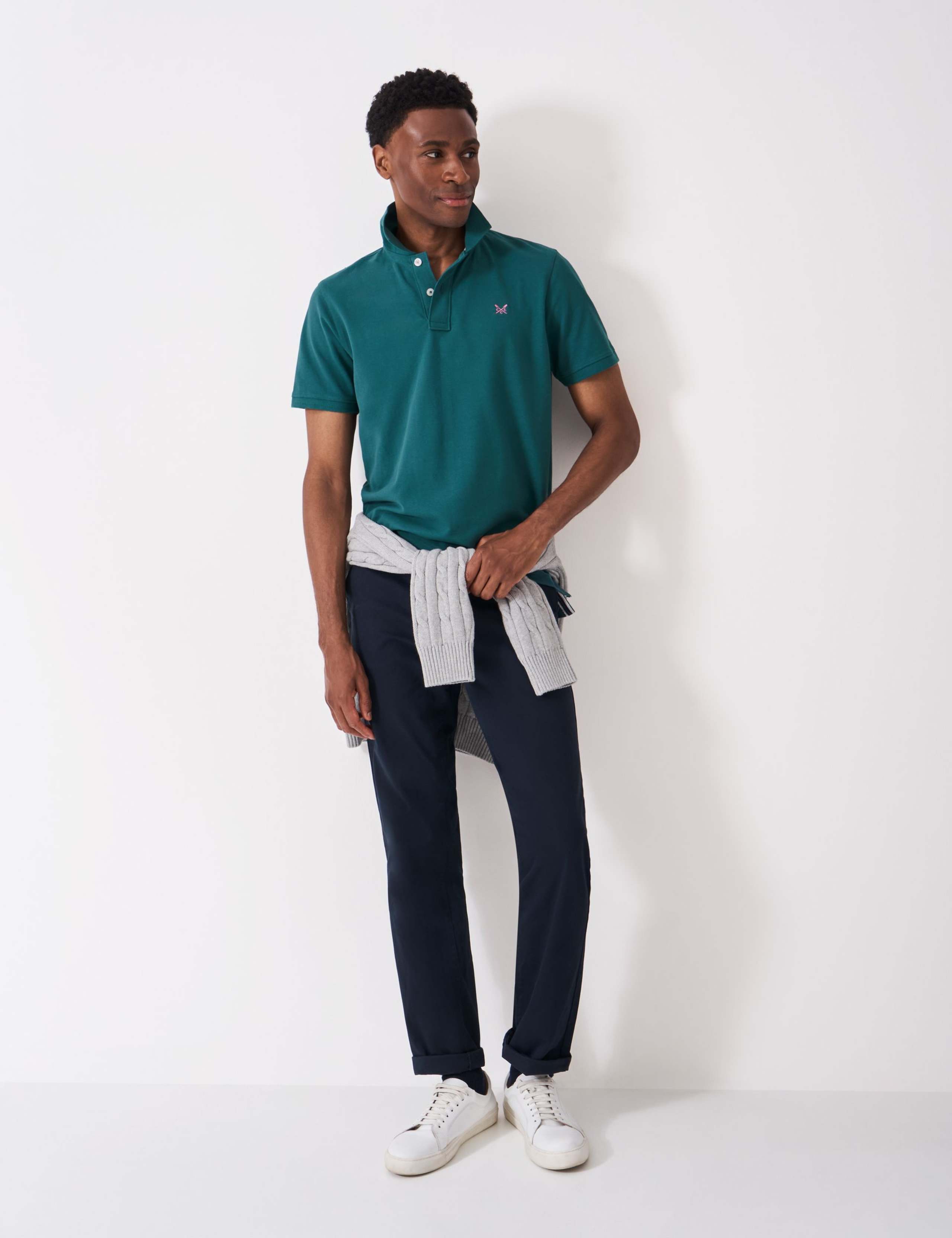 Pure Cotton Pique Polo Shirt