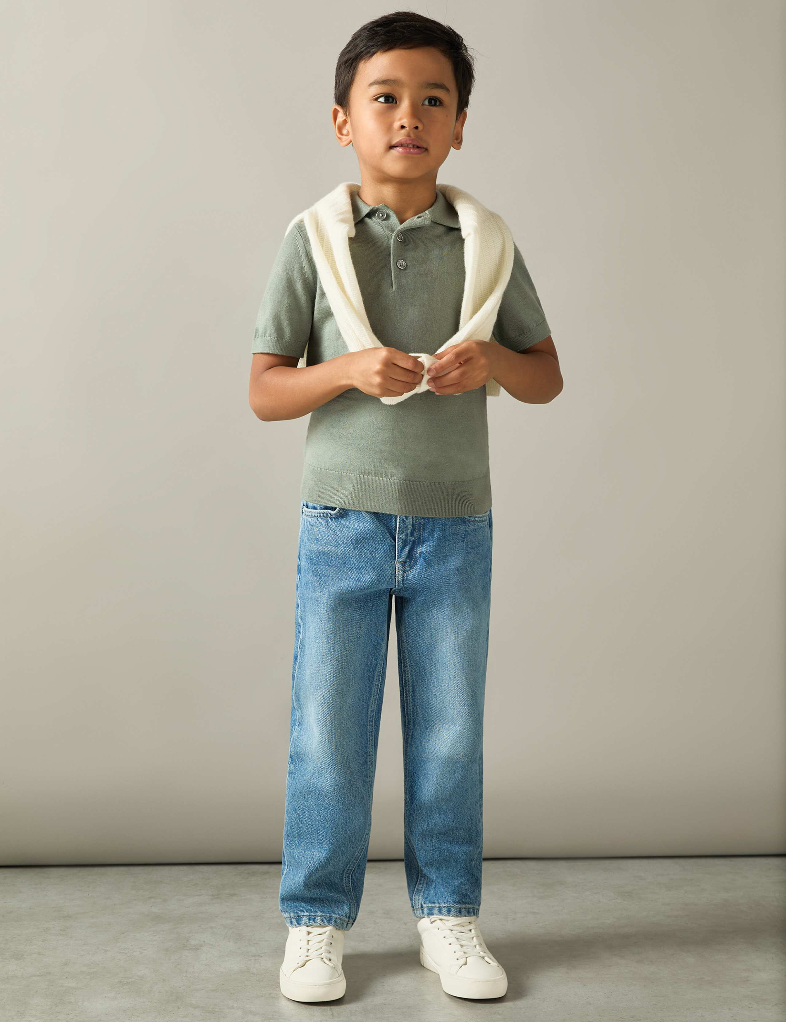 Pure Wool Polo Shirt (4-14 Yrs)
