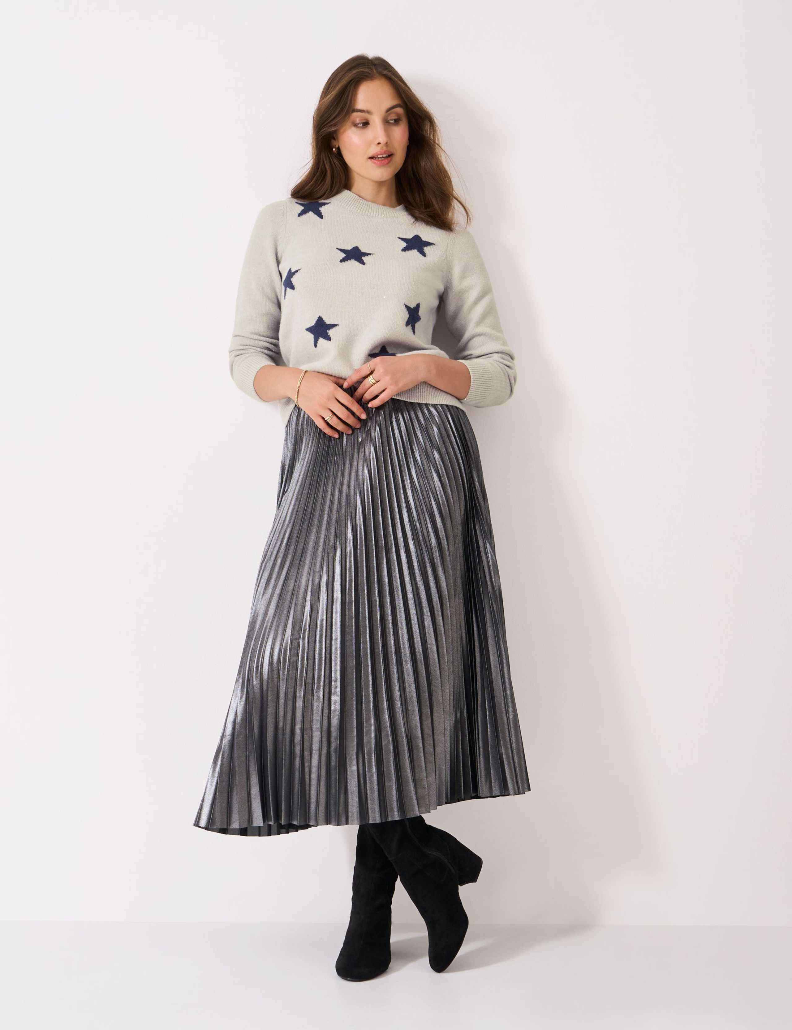 Star Glitter Crew Neck Jumper