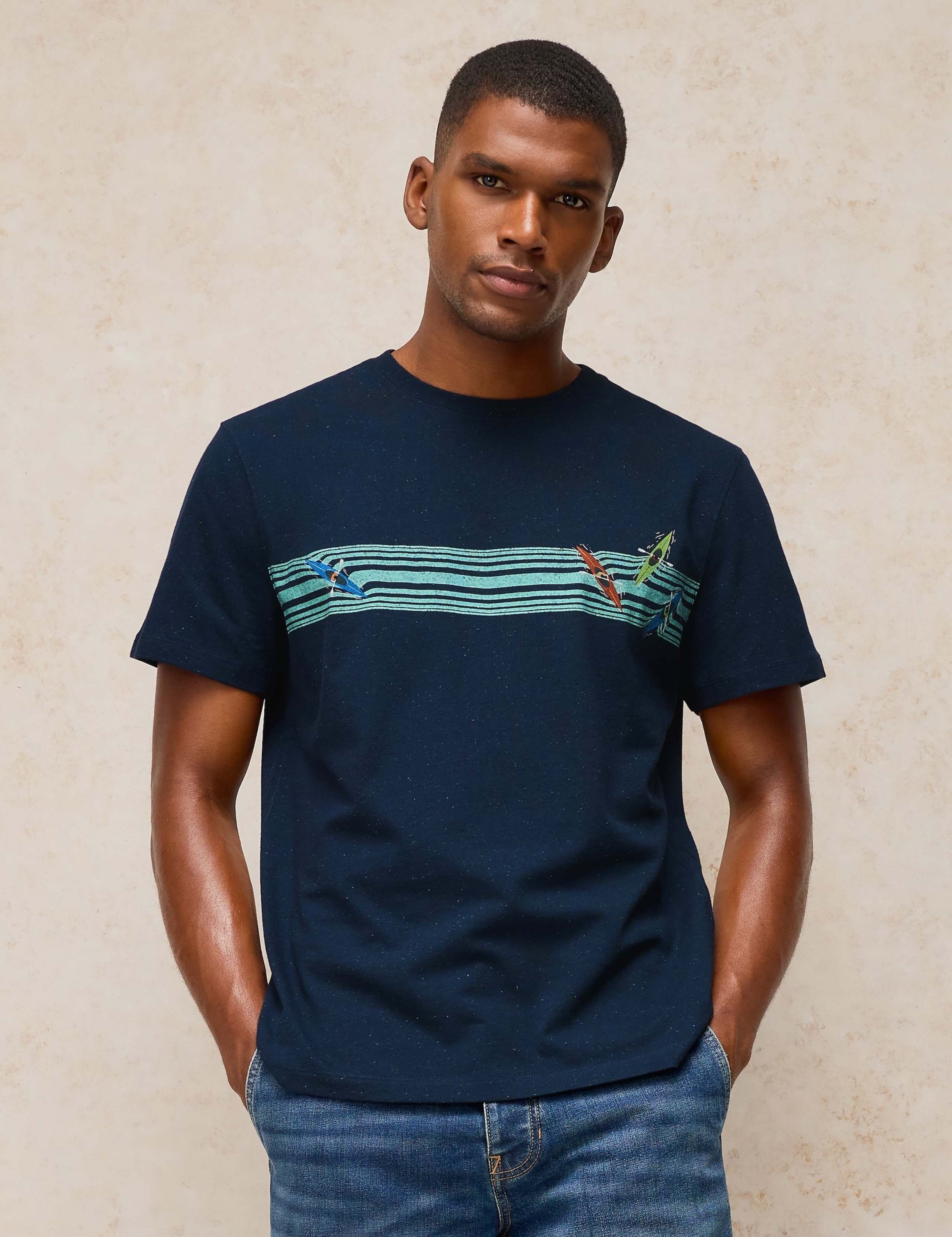 Cotton Rich Graphic Print Short Sleeve T-Shirt