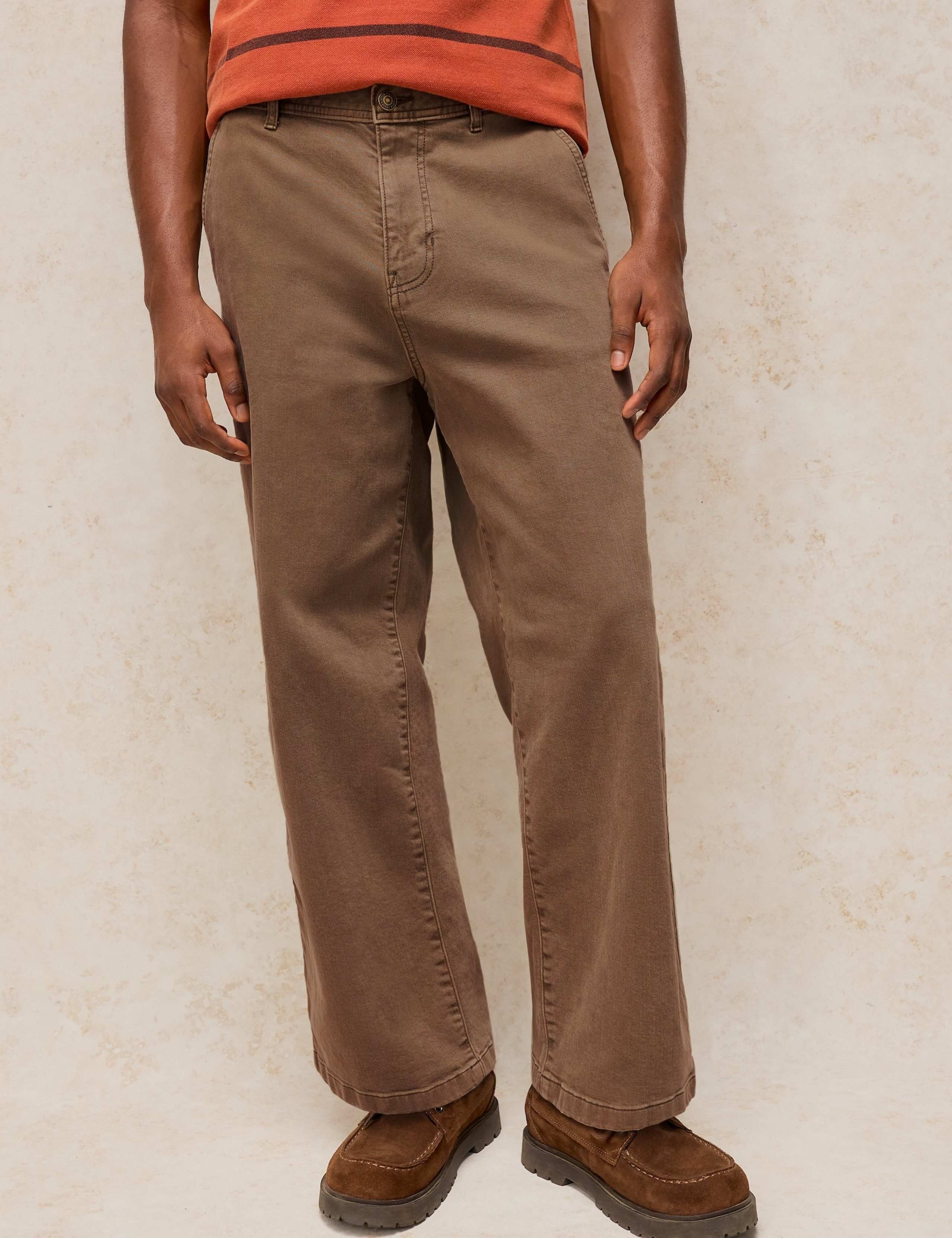 Regular Fit Cotton Wide Jeans