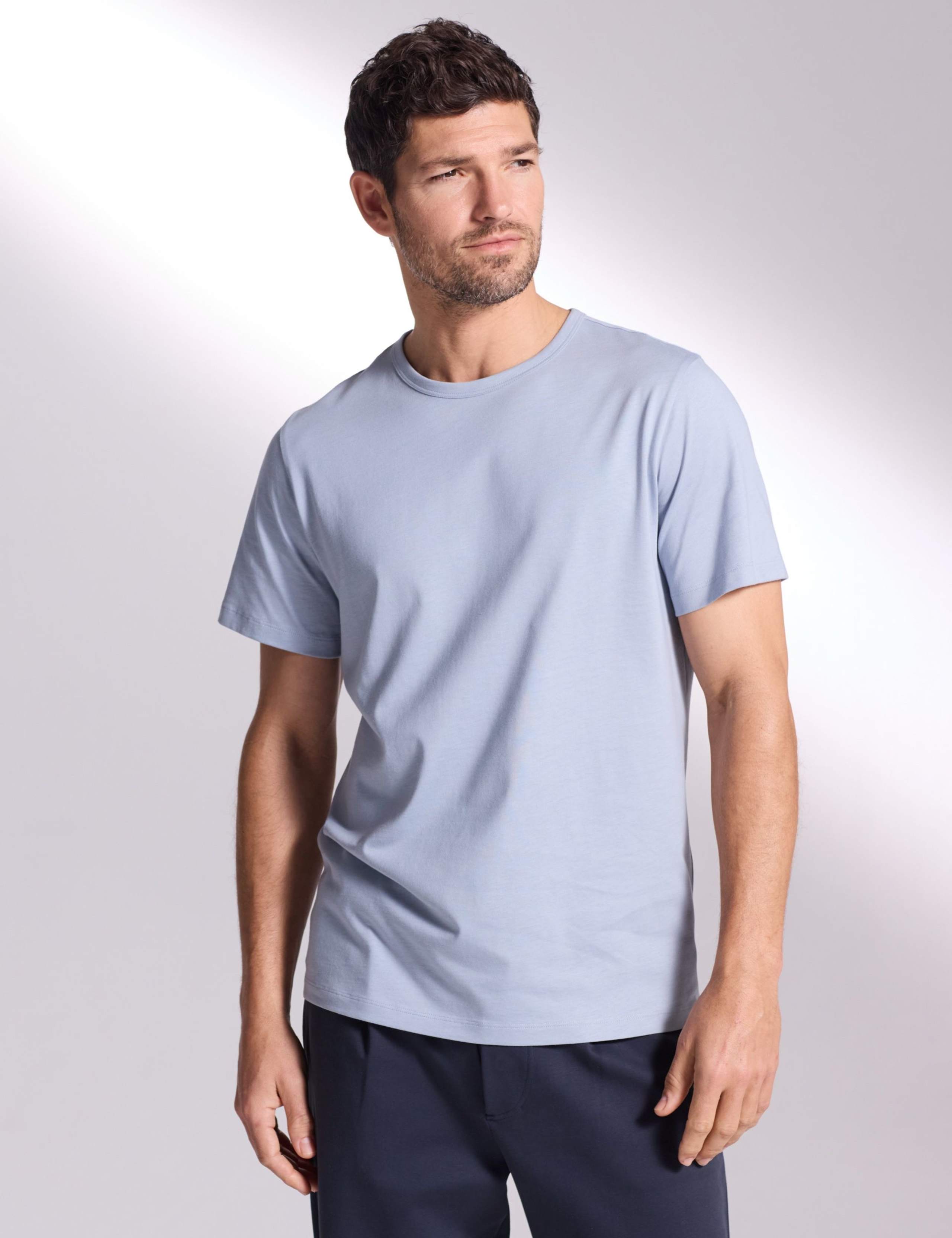 Pure Cotton Crew Neck T-Shirt