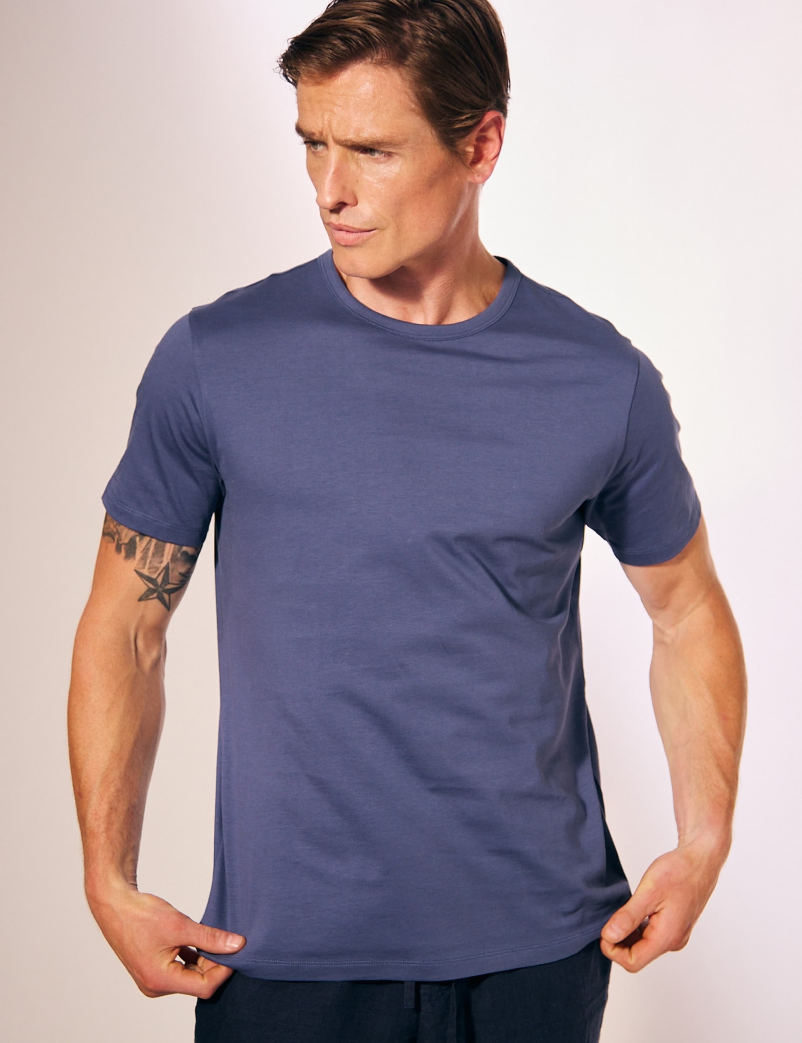 Pure Cotton Crew Neck T-Shirt