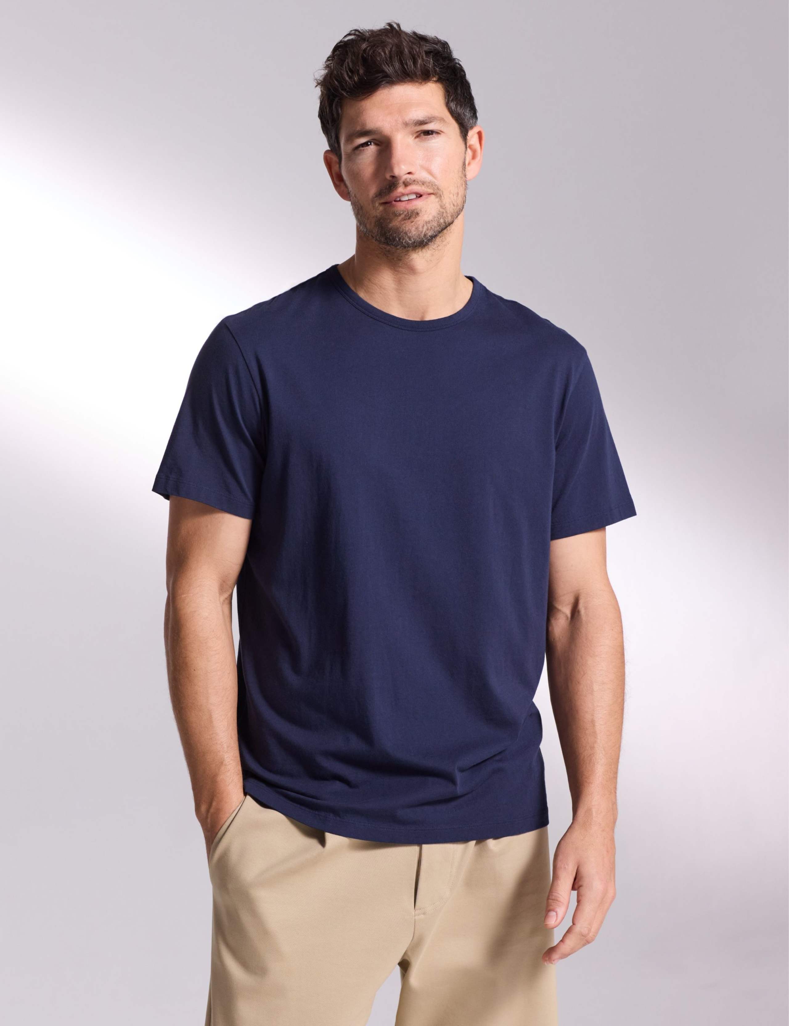 Pure Cotton Crew Neck T-Shirt