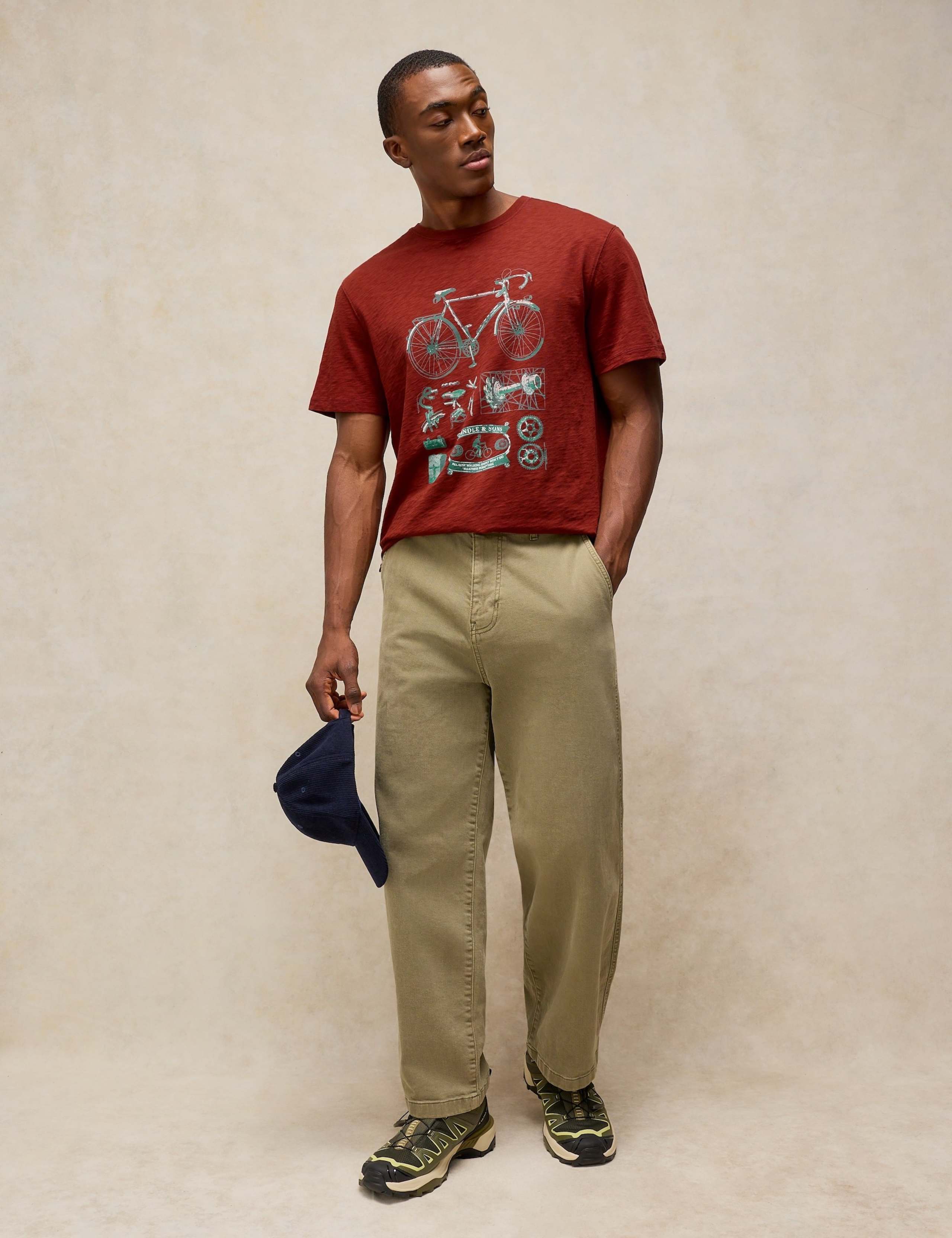 Cotton Graphic Crew Neck Short Sleeve T-Shirt