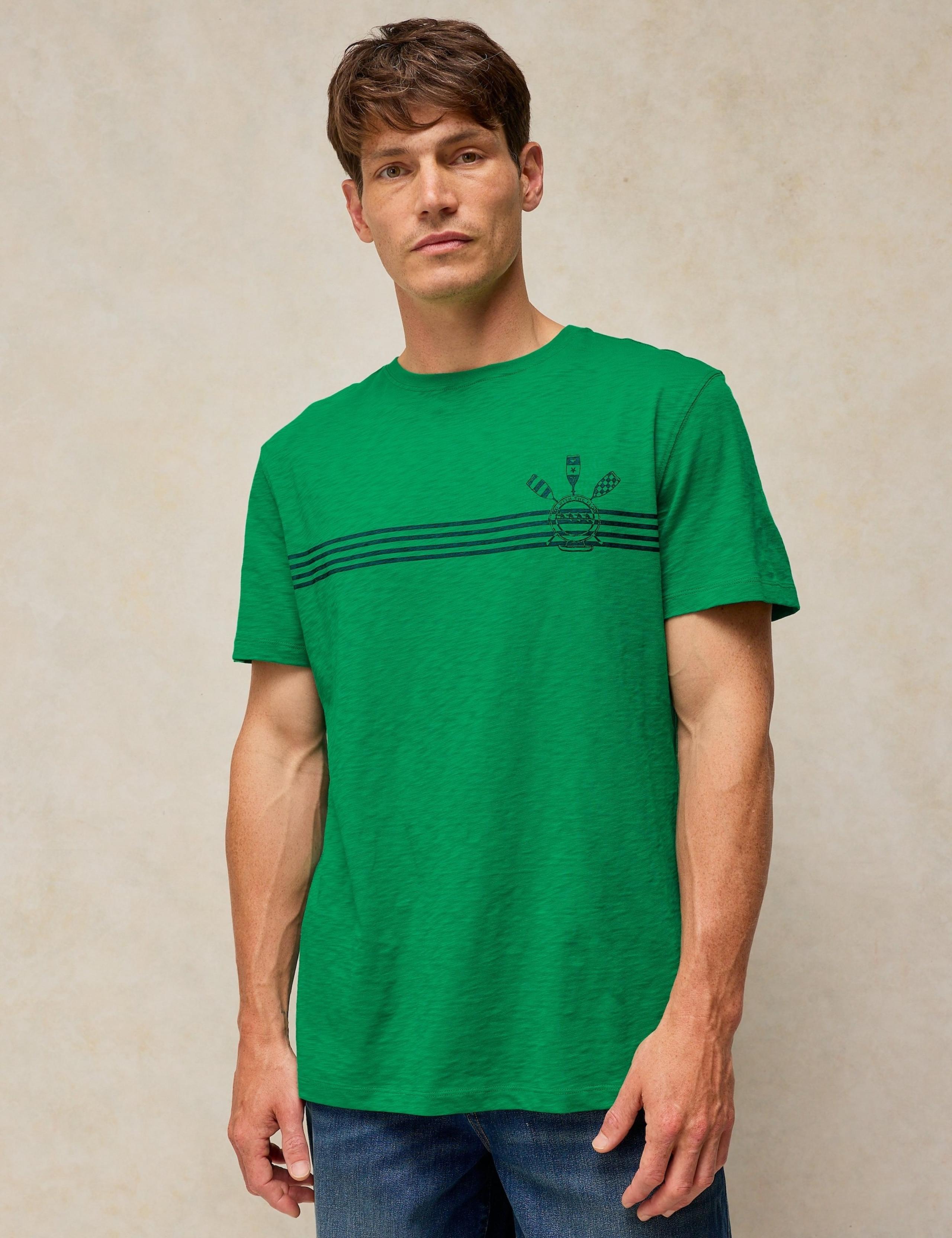 Cotton Graphic Crew Neck Short Sleeve T-Shirt