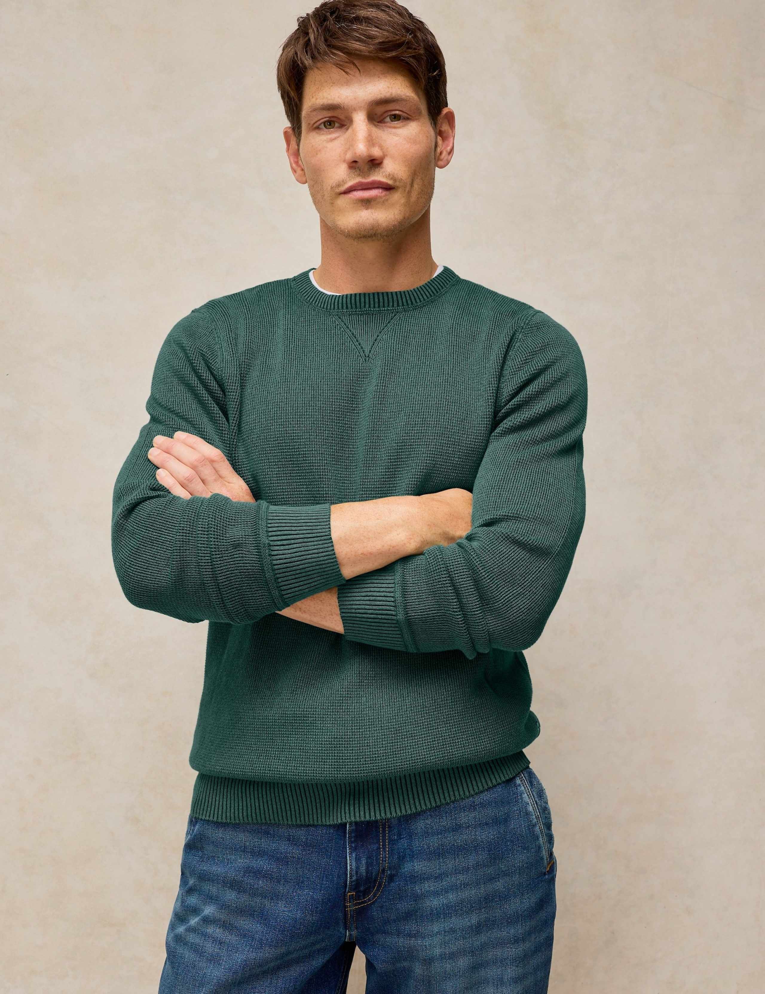 Pure Cotton Crew Neck Jumper