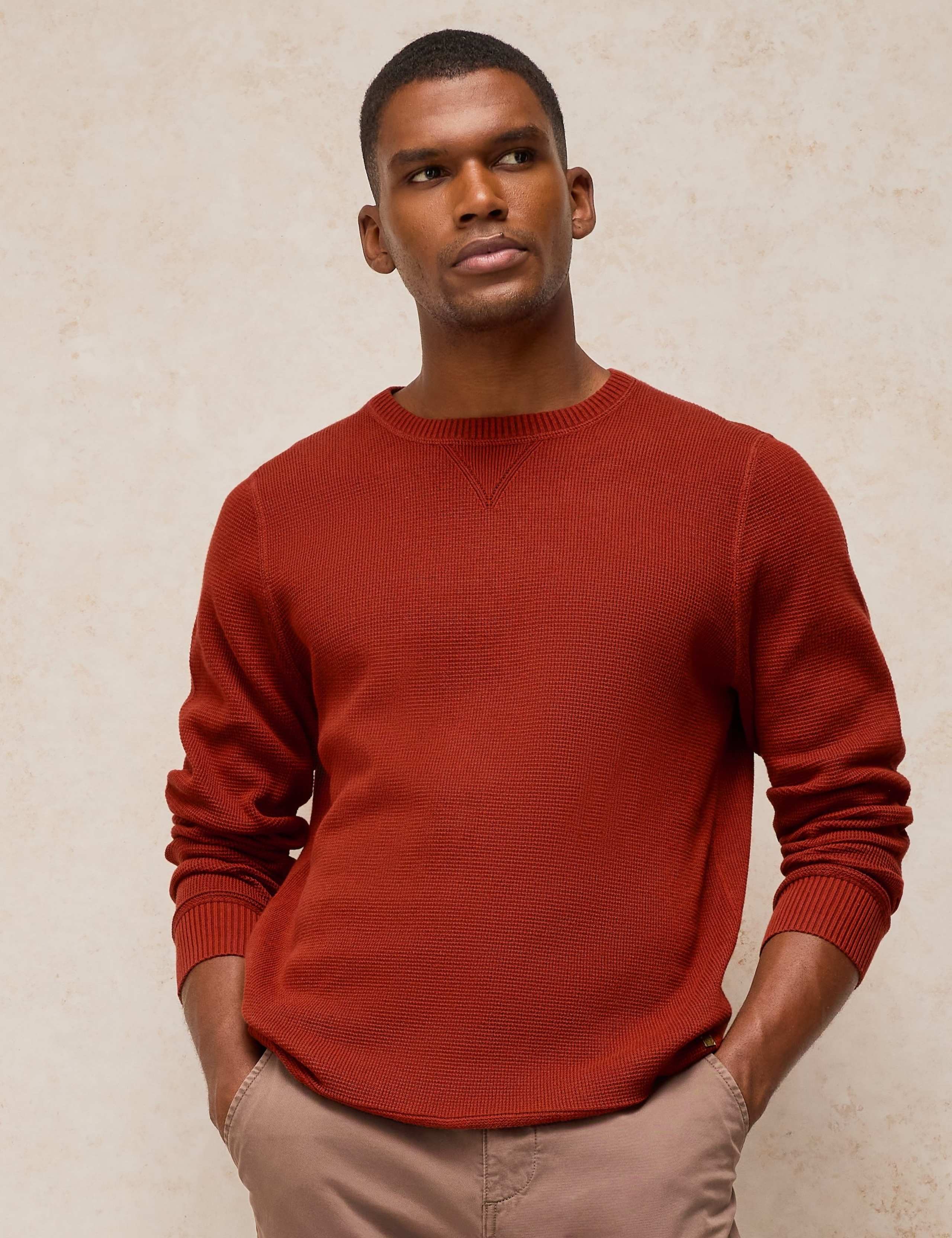 Pure Cotton Crew Neck Jumper