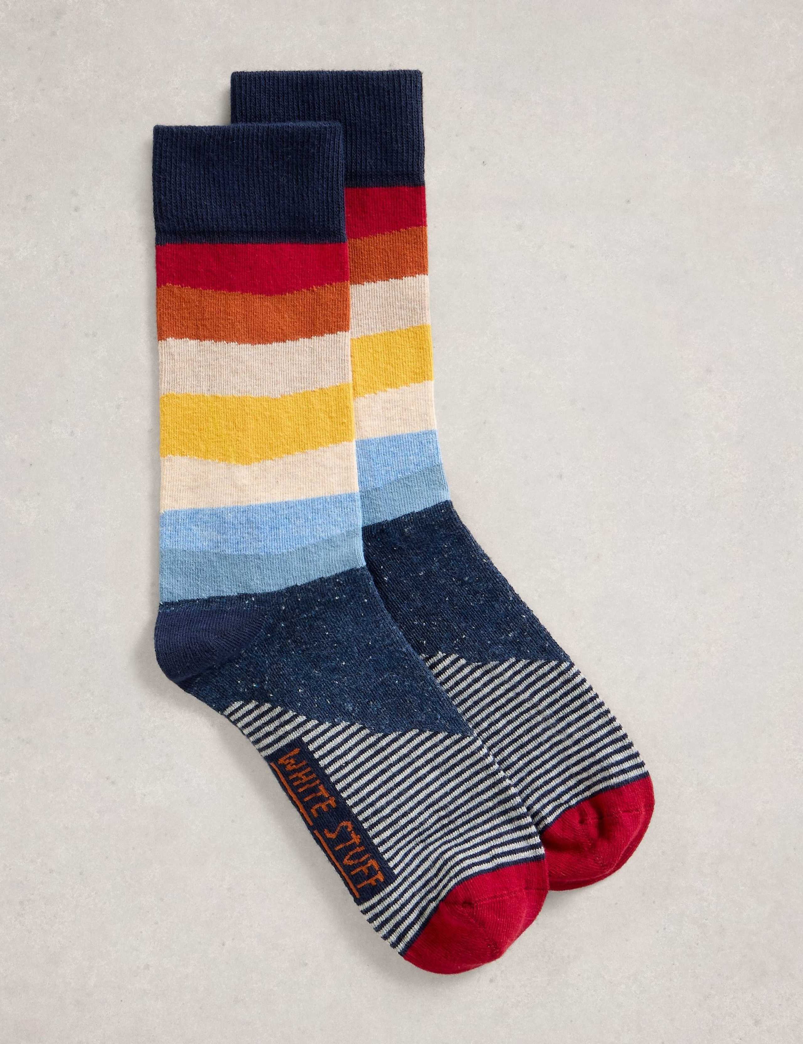 Patterned Cotton Rich Socks