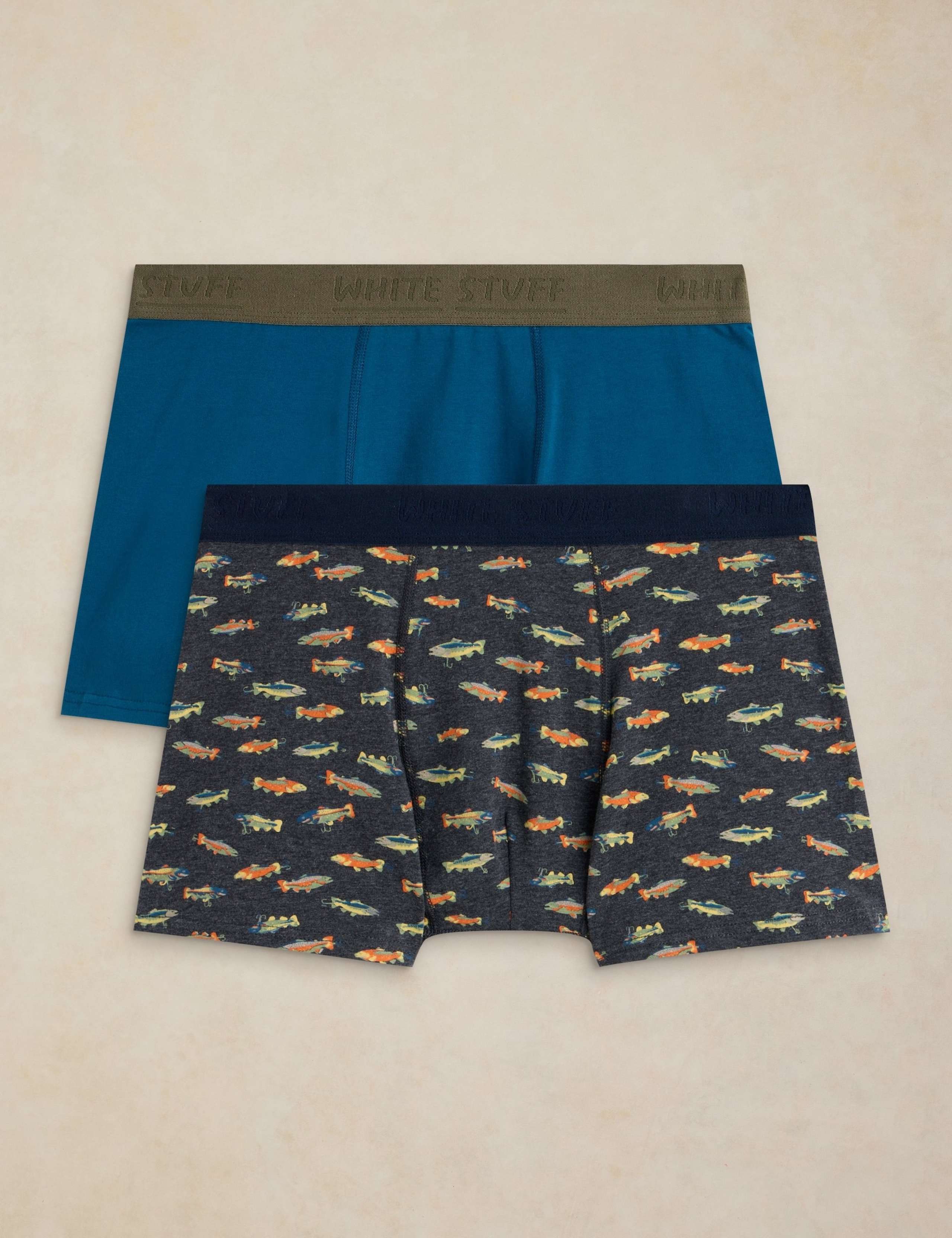 2 Pack Cotton Rich Printed Boxers