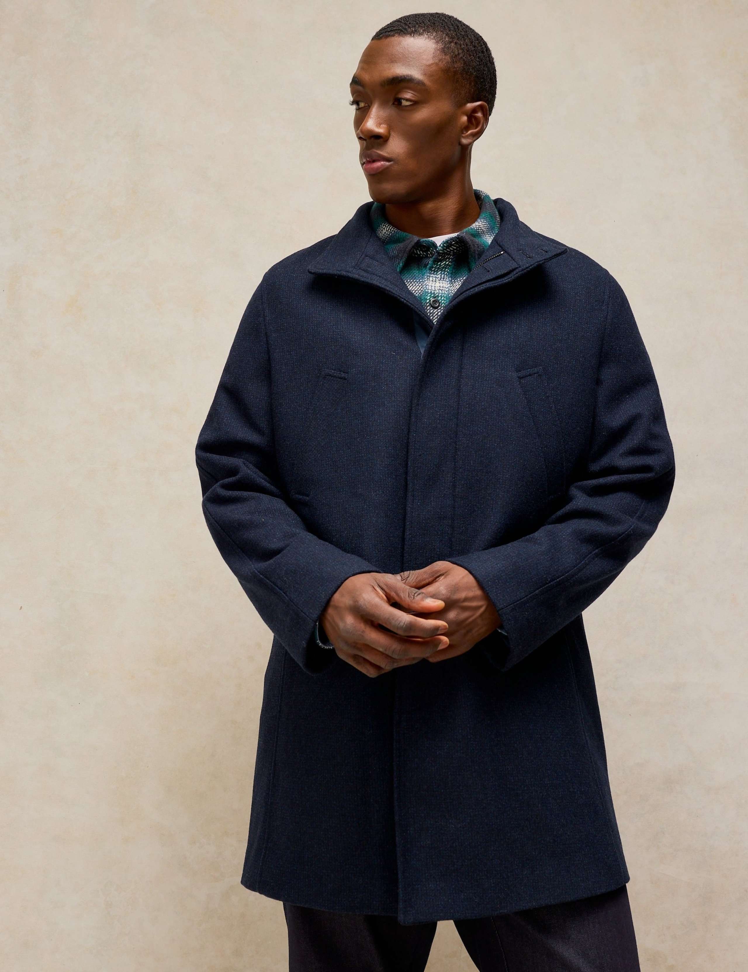 Wool Blend Overcoat