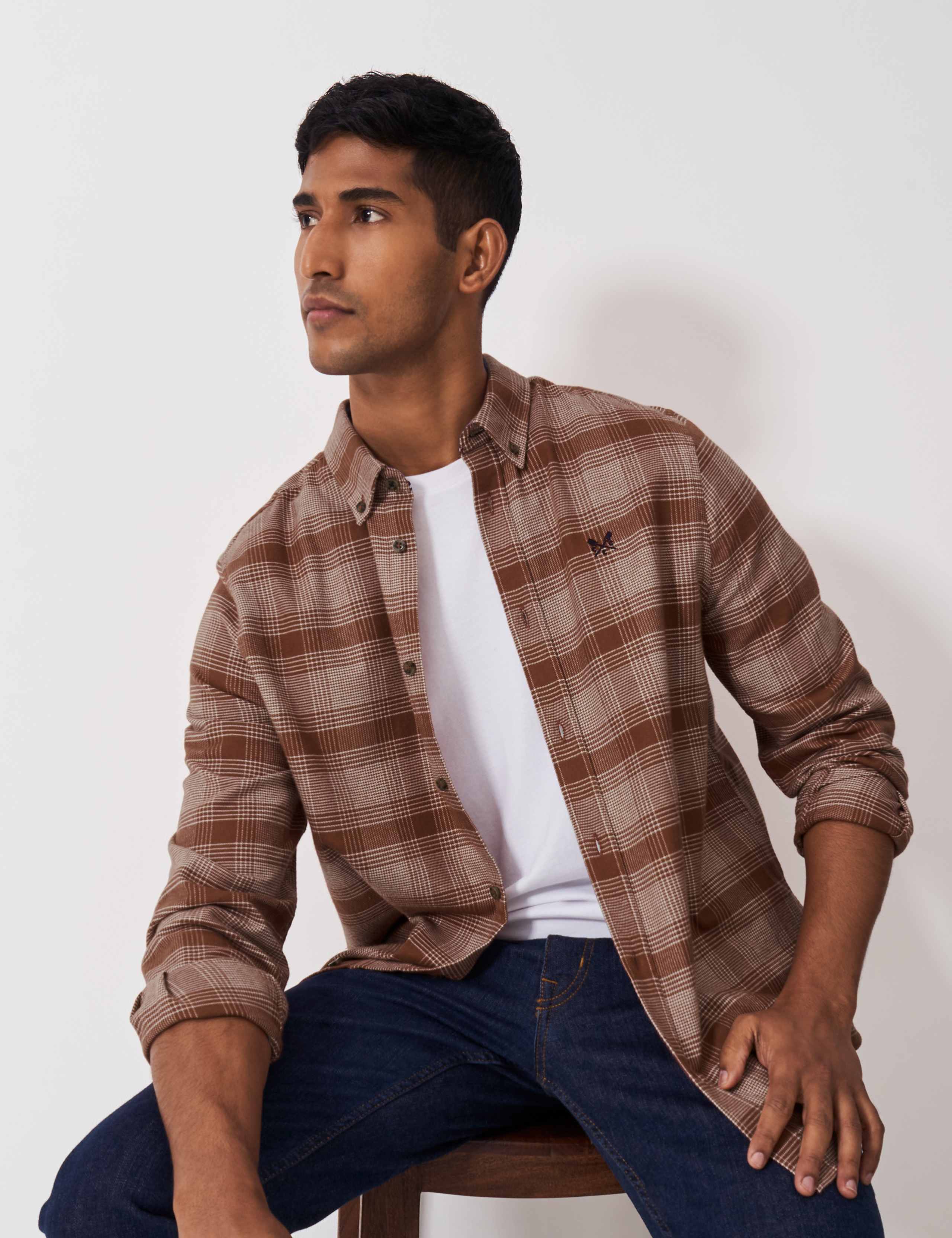 Pure Cotton Check Flannel Shirt