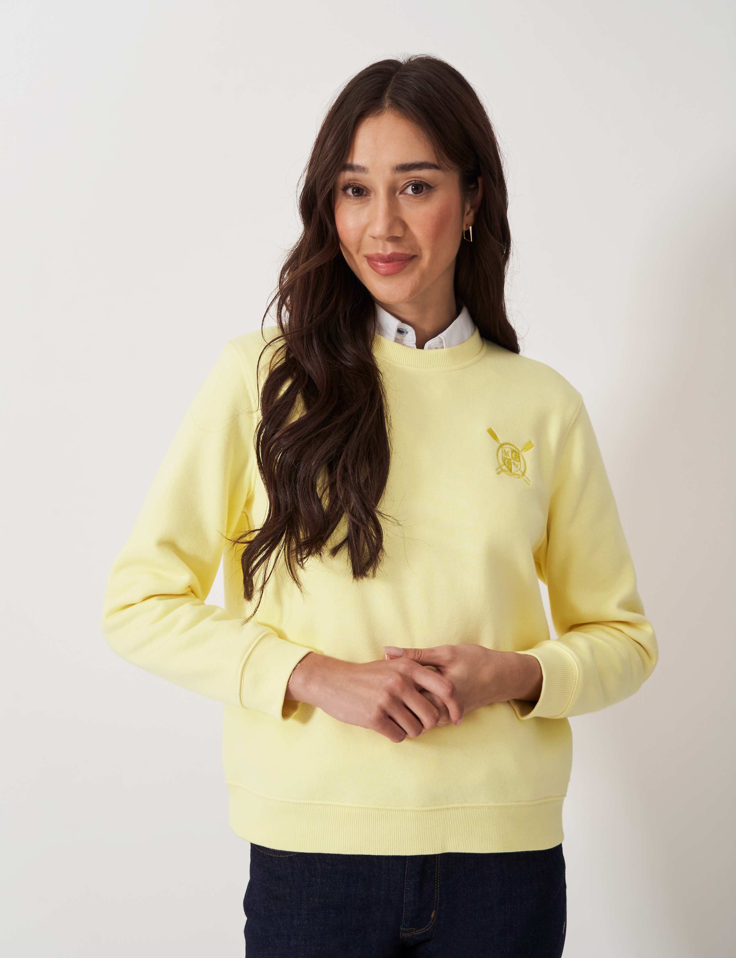 Cotton Rich Embroidered Sweatshirt