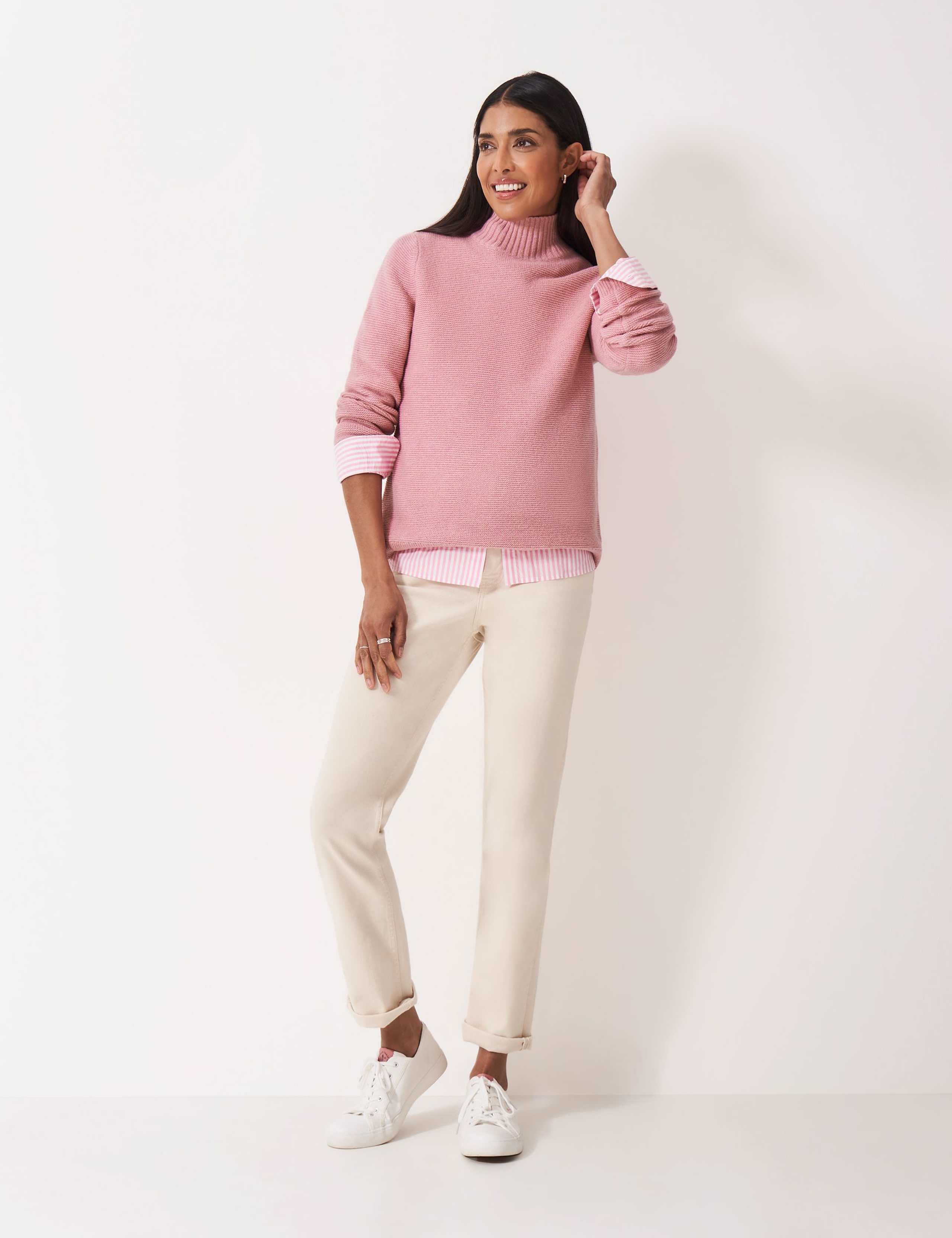 Merino Wool Rich High Neck Jumper
