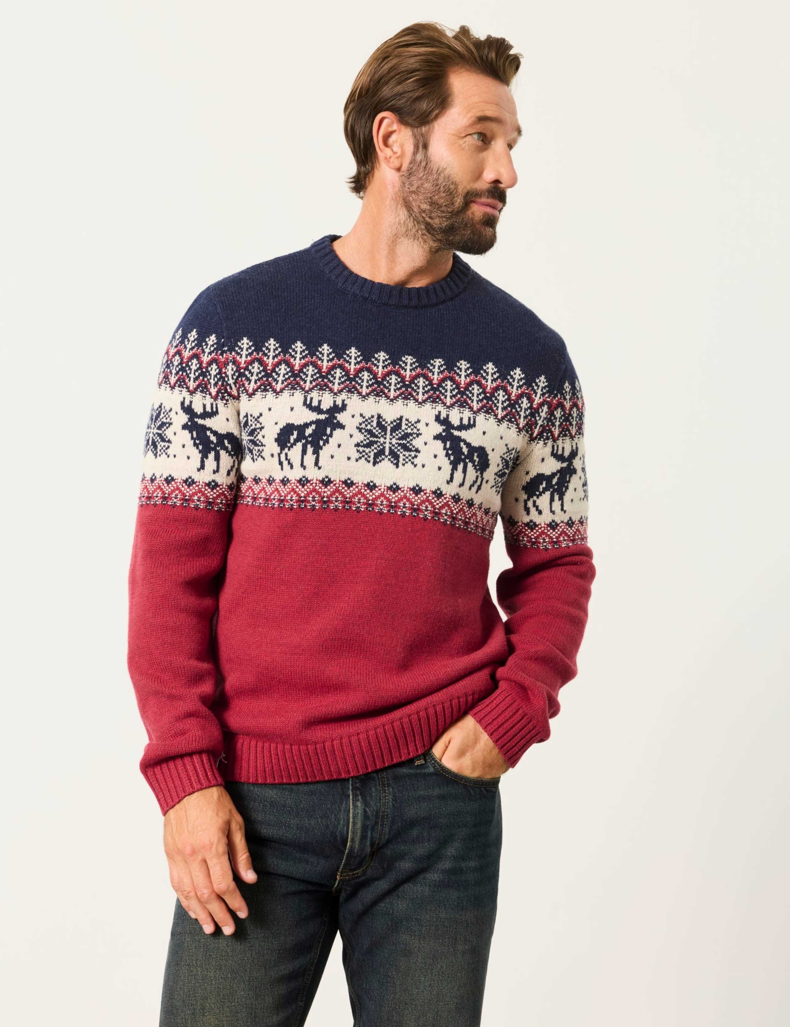 Cotton Rich Crew Neck Jumper