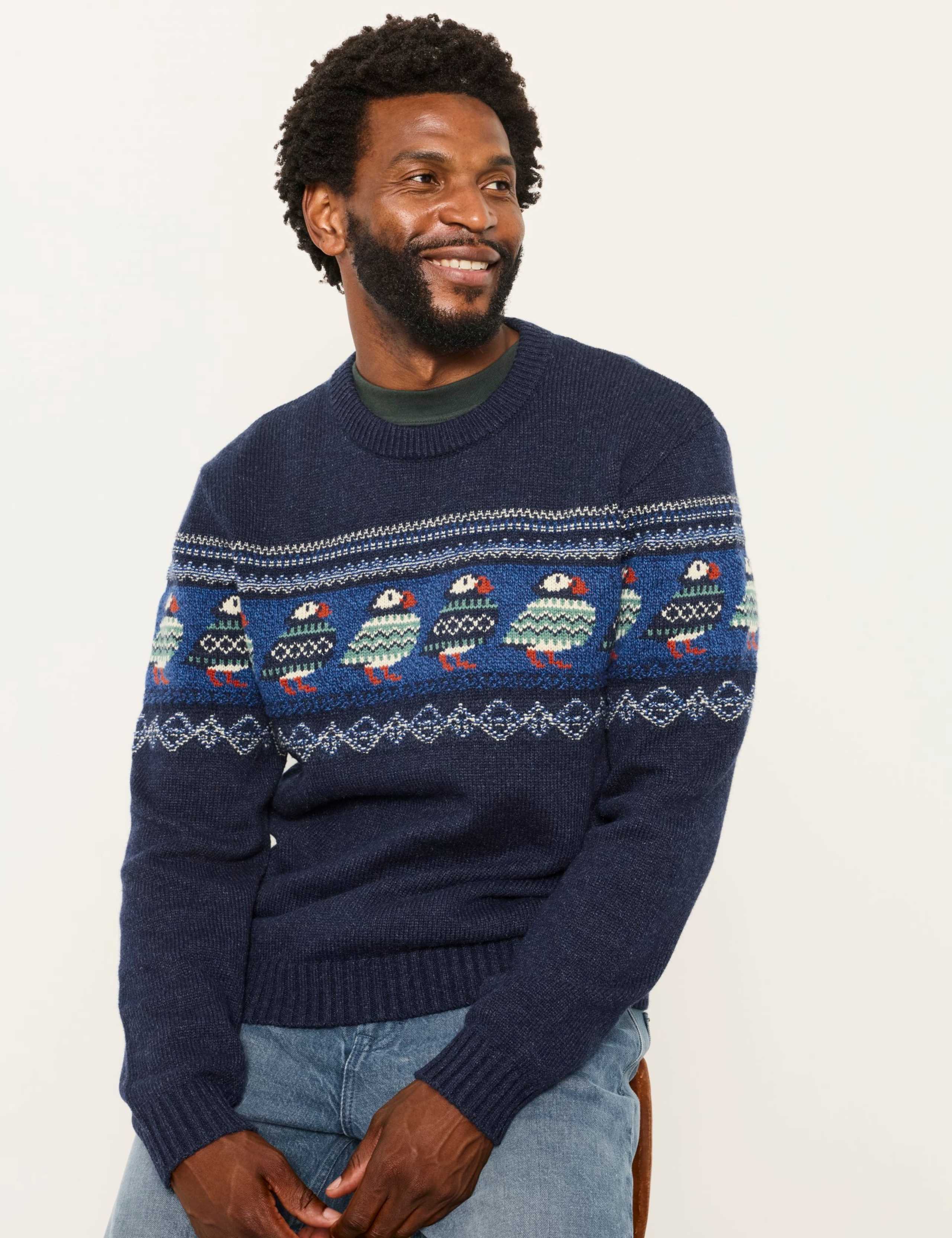 Cotton Rich Crew Neck Jumper