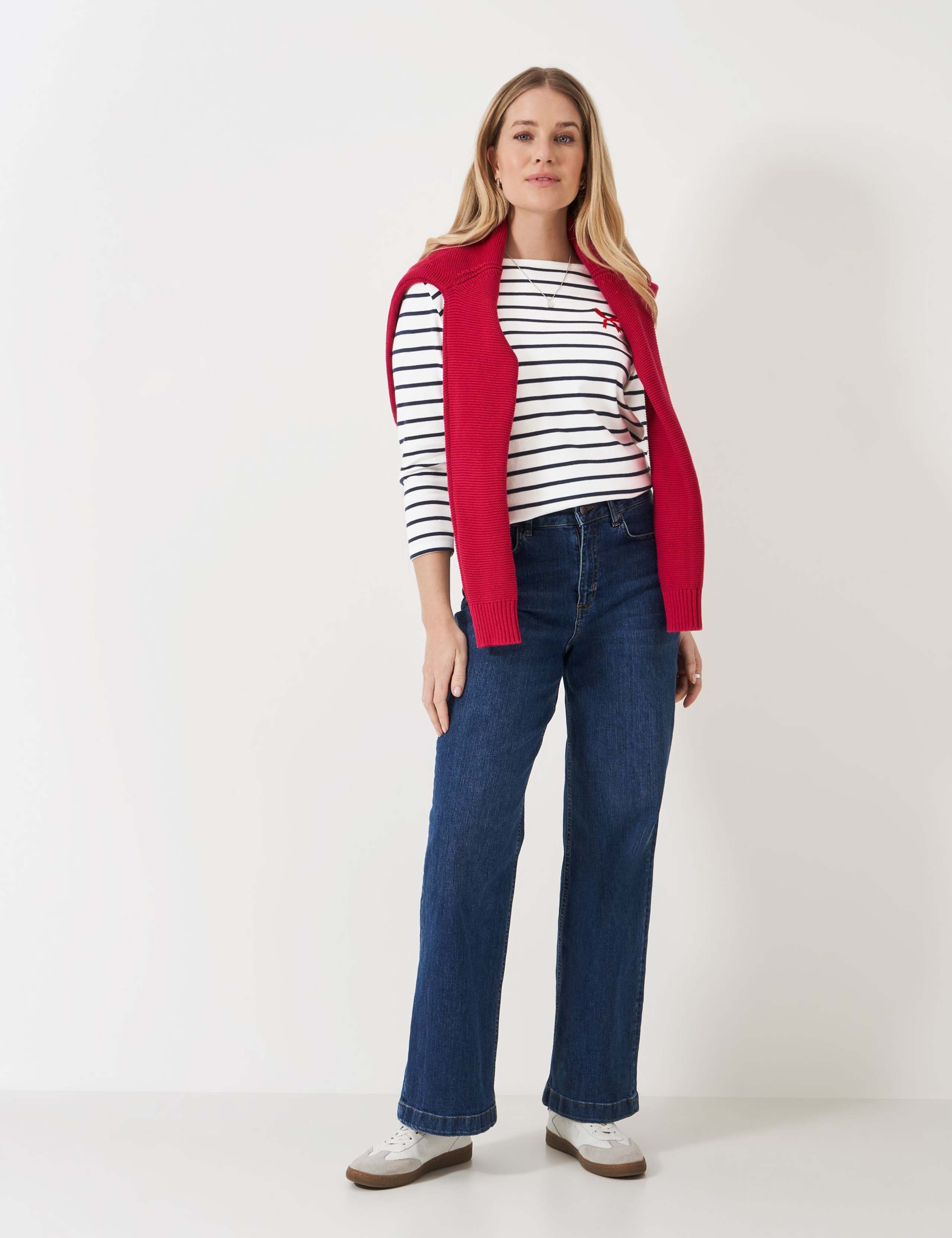 Pure Cotton Striped Top