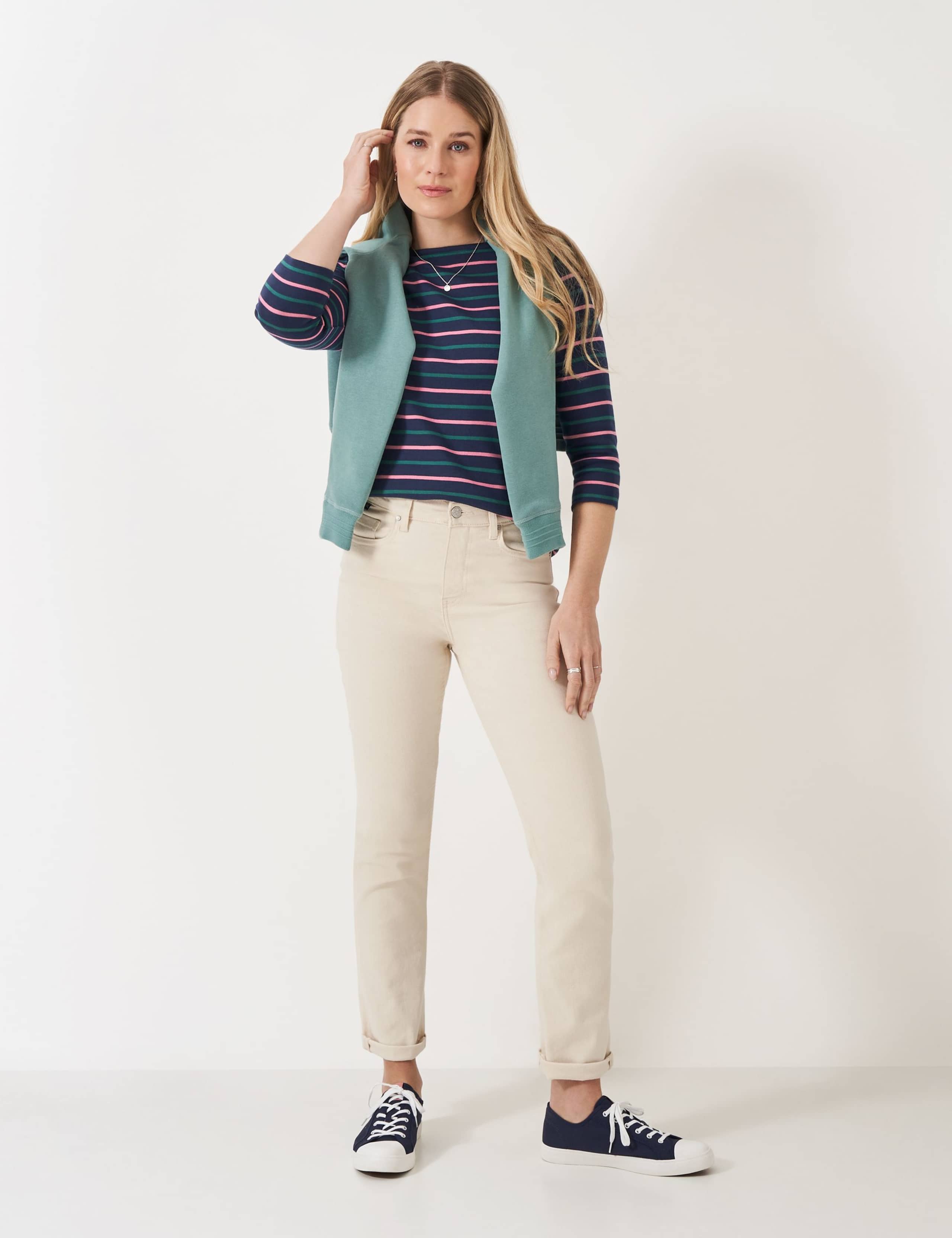 Pure Cotton Striped Top