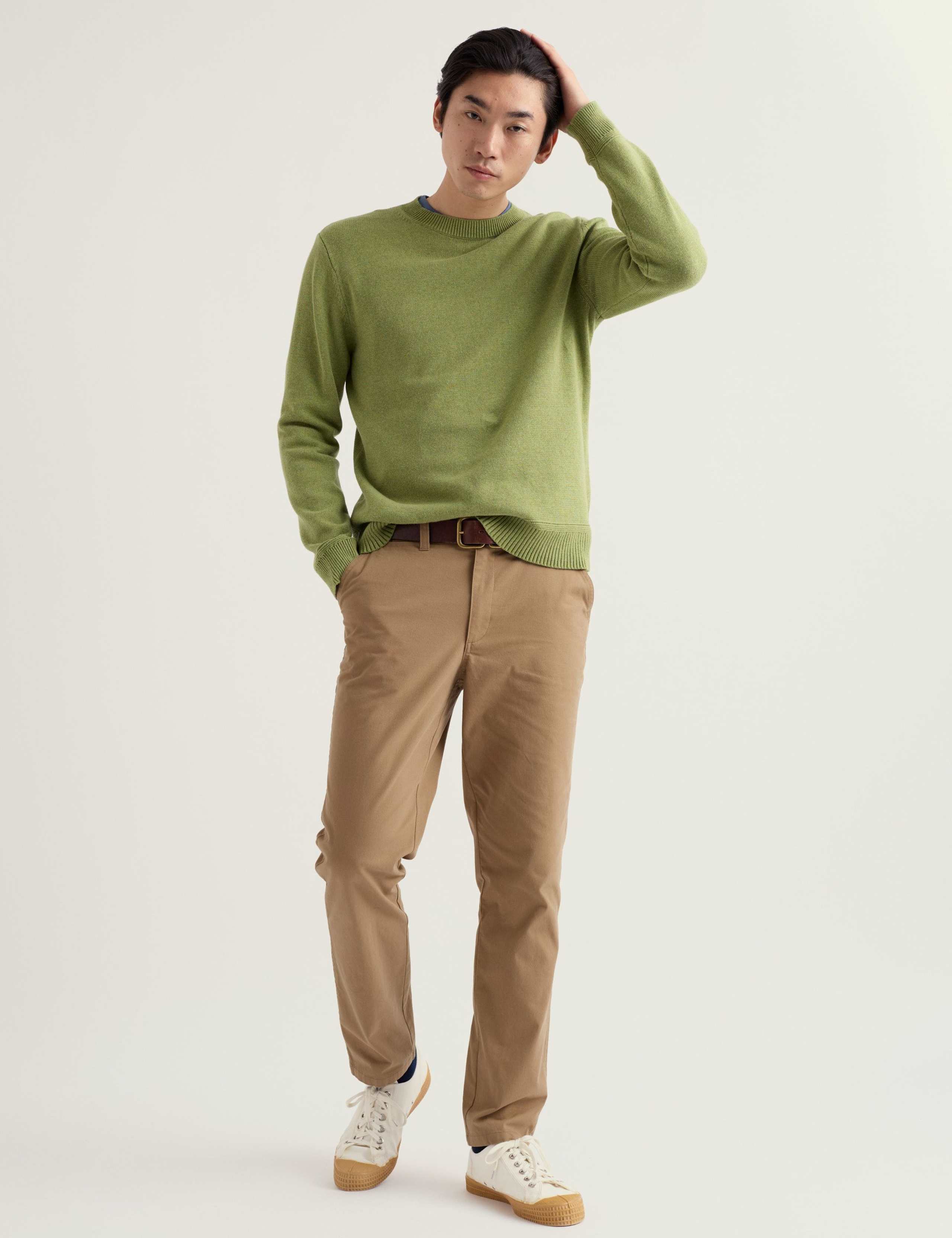 Pure Cotton Crew Neck Jumper