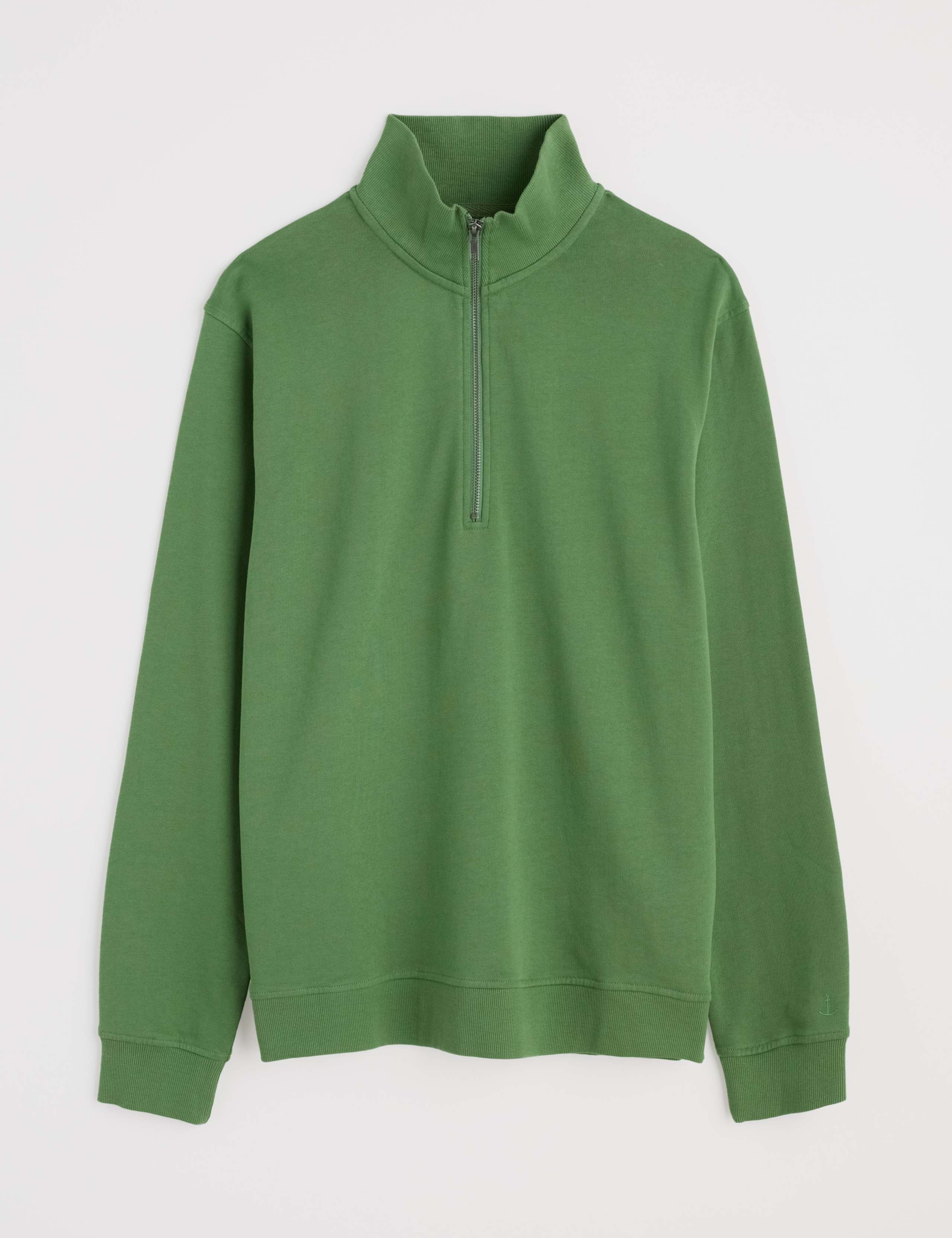 Pure Cotton Half Zip Sweatshirt