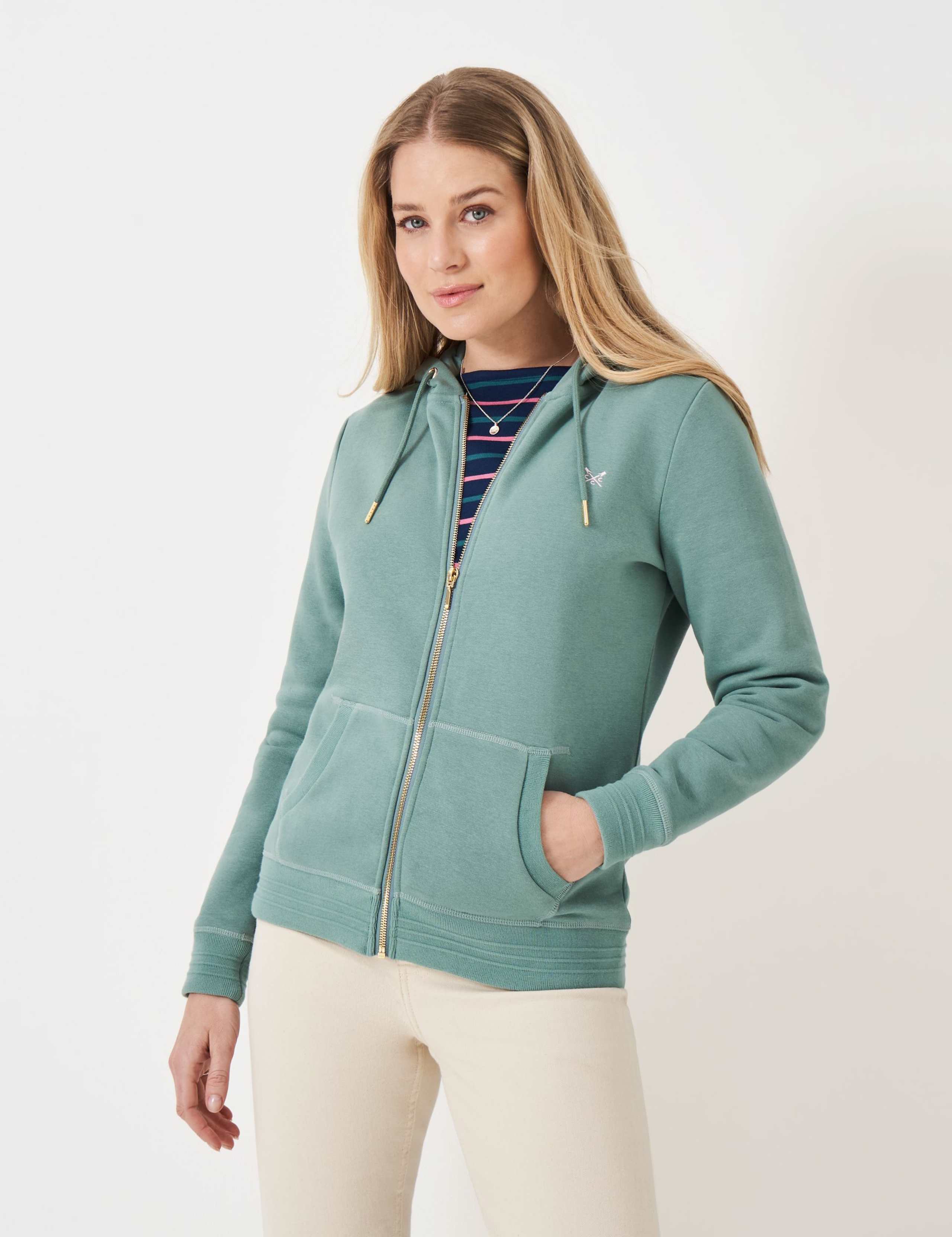 Cotton Rich Zip Up Hoodie