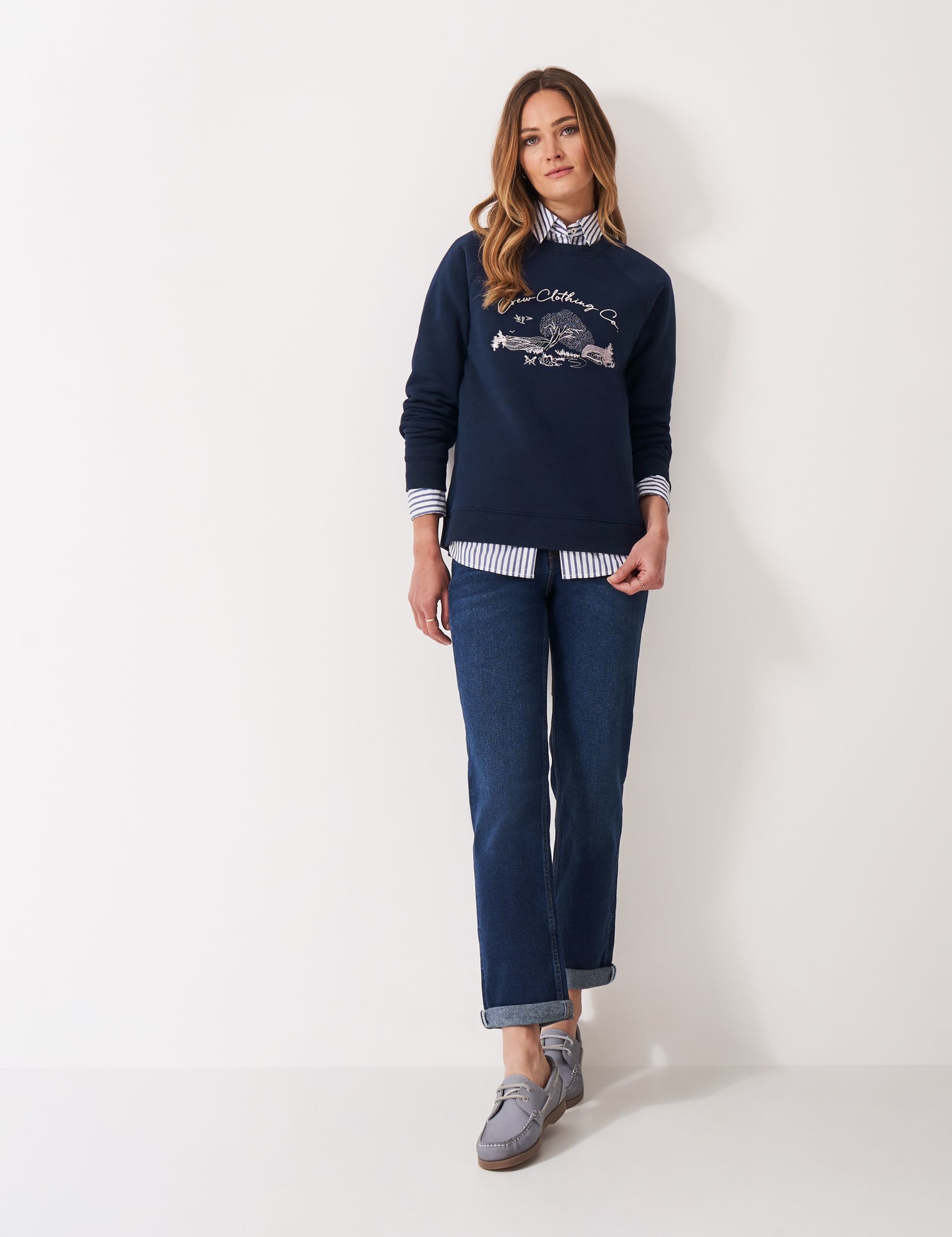Cotton Rich Logo Sweatshirt